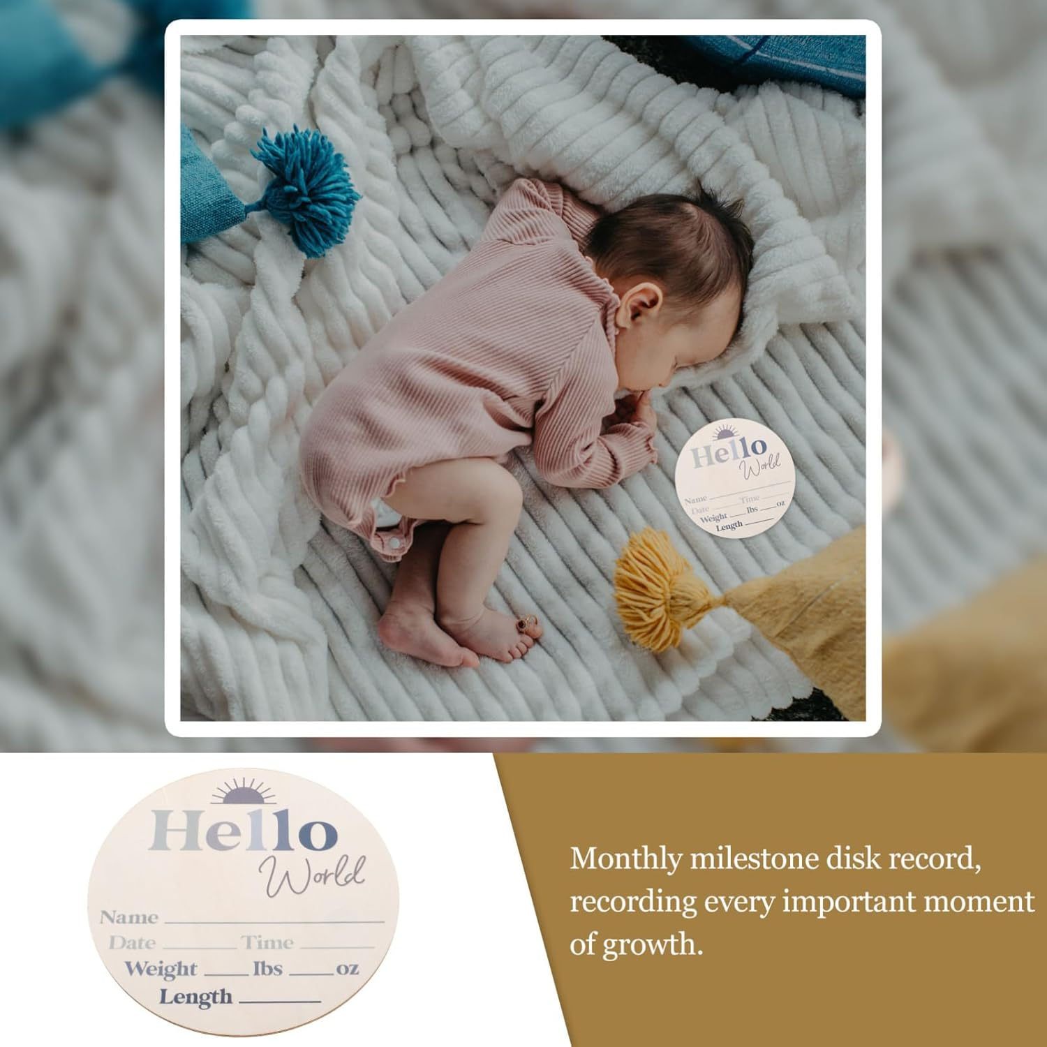 Milestone Growth Cards Monthly Milestone Cards Floral Designs for Newborn Shower image number 2