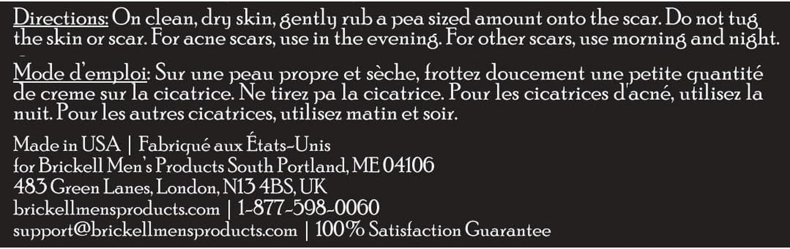 Brickell Men'S Clearing Scar Cream for Men, Natural and Organic Scar Clearing Cream to Reduce the Appearance of Scars and Even Skin Pigmentation, 2 Ounces, Scented image number 1