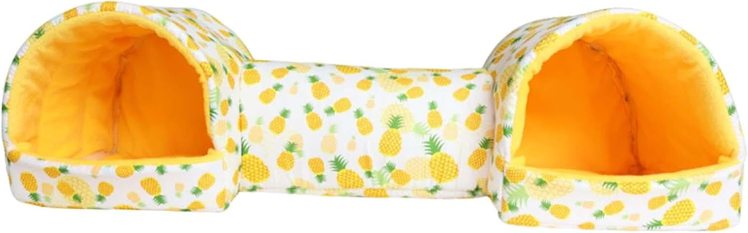 Generic Guinea Pig Tunnel and Bed Hamster Hideout Portable Entertainment Guinea Pig Bed Bunny House for Hedgehog Small Animals Rat, Blue