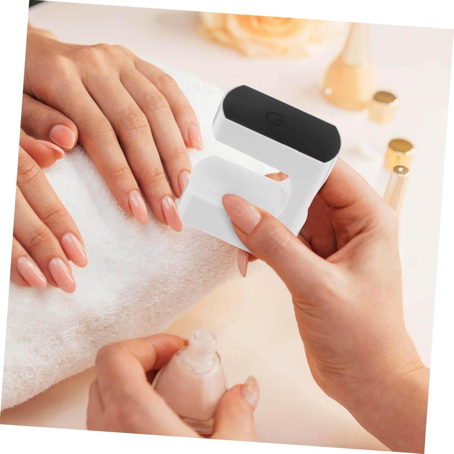 MOTHNUR 2Pcs Portable Mini UV Nail Lamp LED Nail Curing Dryer Compact USB Rechargeable Manicure Light for Home Travel Gel Polish Compatible Efficient Low Energy Consumption image number 1