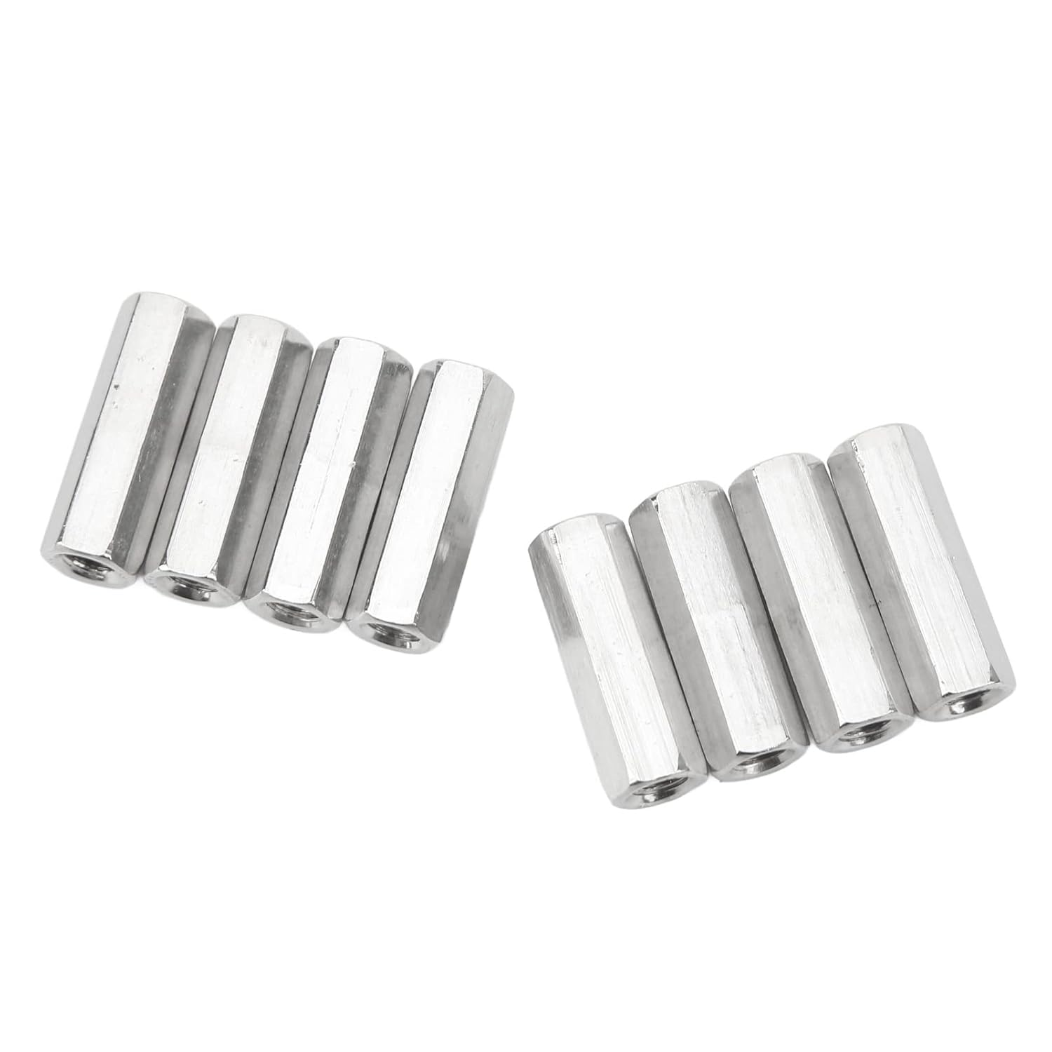 Threaded Rod Connector, 25Mm Length, 20Pcs 304 Stainless Steel M5X0.8 Hex Coupling Nut Corrosion for Replacement image number 4