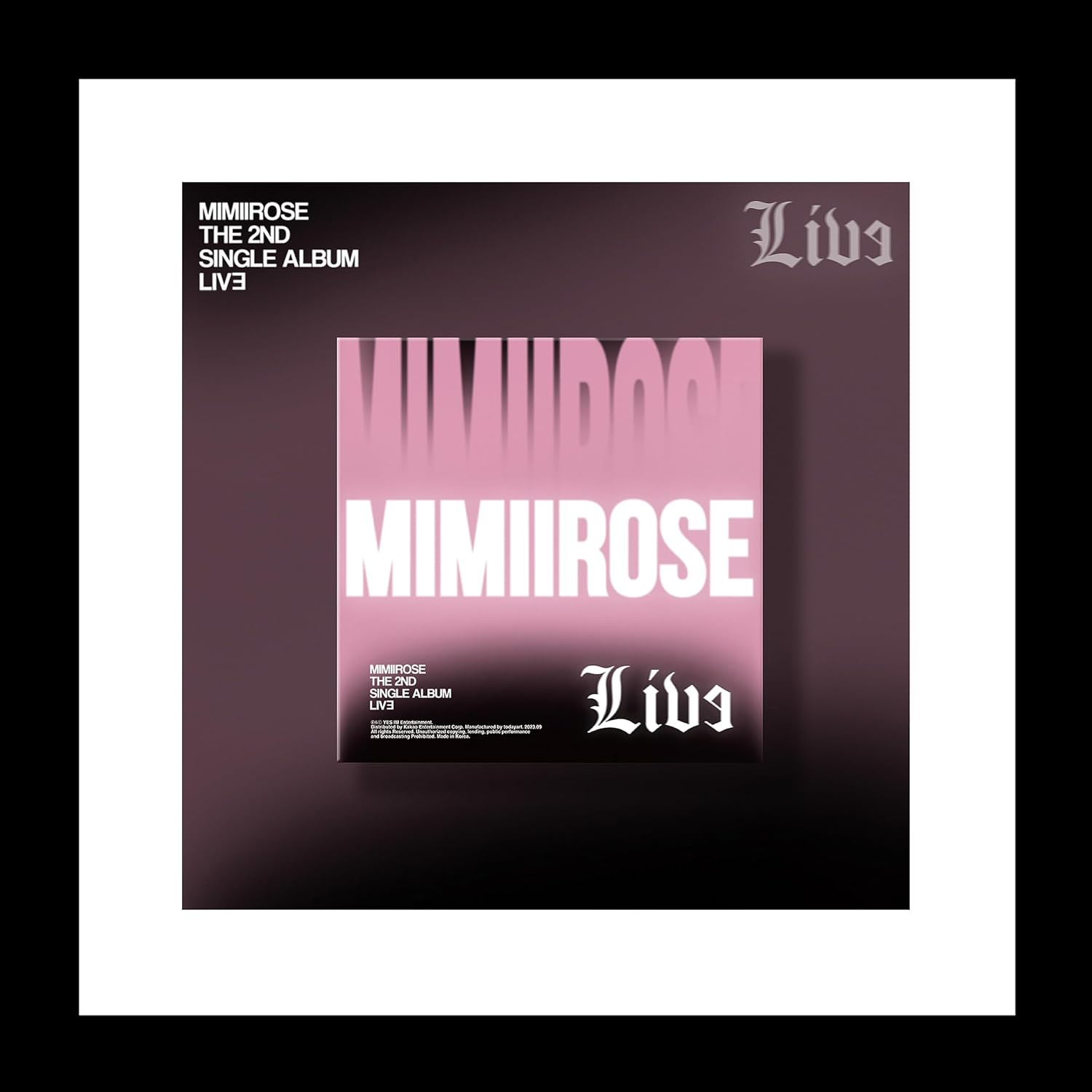 Mimiirose Live 2Nd Single Album Cd+48P Photobook+1P Lyrics Poster on Pack+1P Photocard+1P Lenticular Photocard+1P Polaroid Postcard+1Ea Sticker+1Ea Tattoo Sticker+Tracking Sealed image number 2