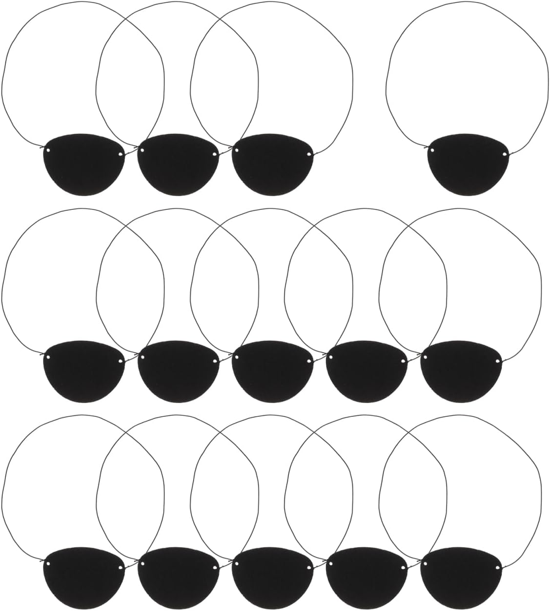 Baluue 14Pcs Pirate Eye Patch for Boy Girl Adorable Single Eye Patches for Halloween Costume Soft Felt Material for Comfortable Wear Fun Party Props for Boys and Girls