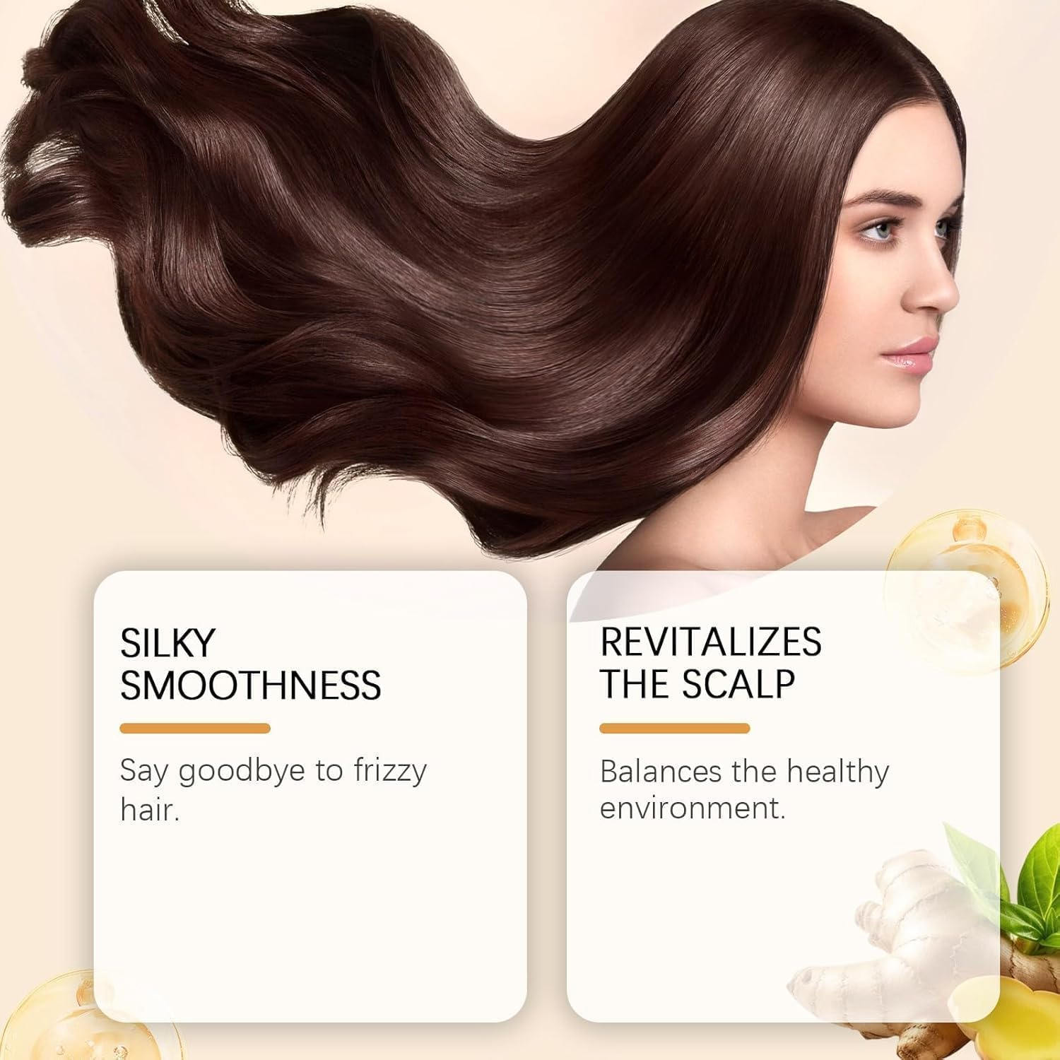 Nourishing Dense Hair Serum Oil, for Frizzy & Dry, Moisturizing and Deep Conditioning,Natural Beauty and Care for All Hair Types image number 2