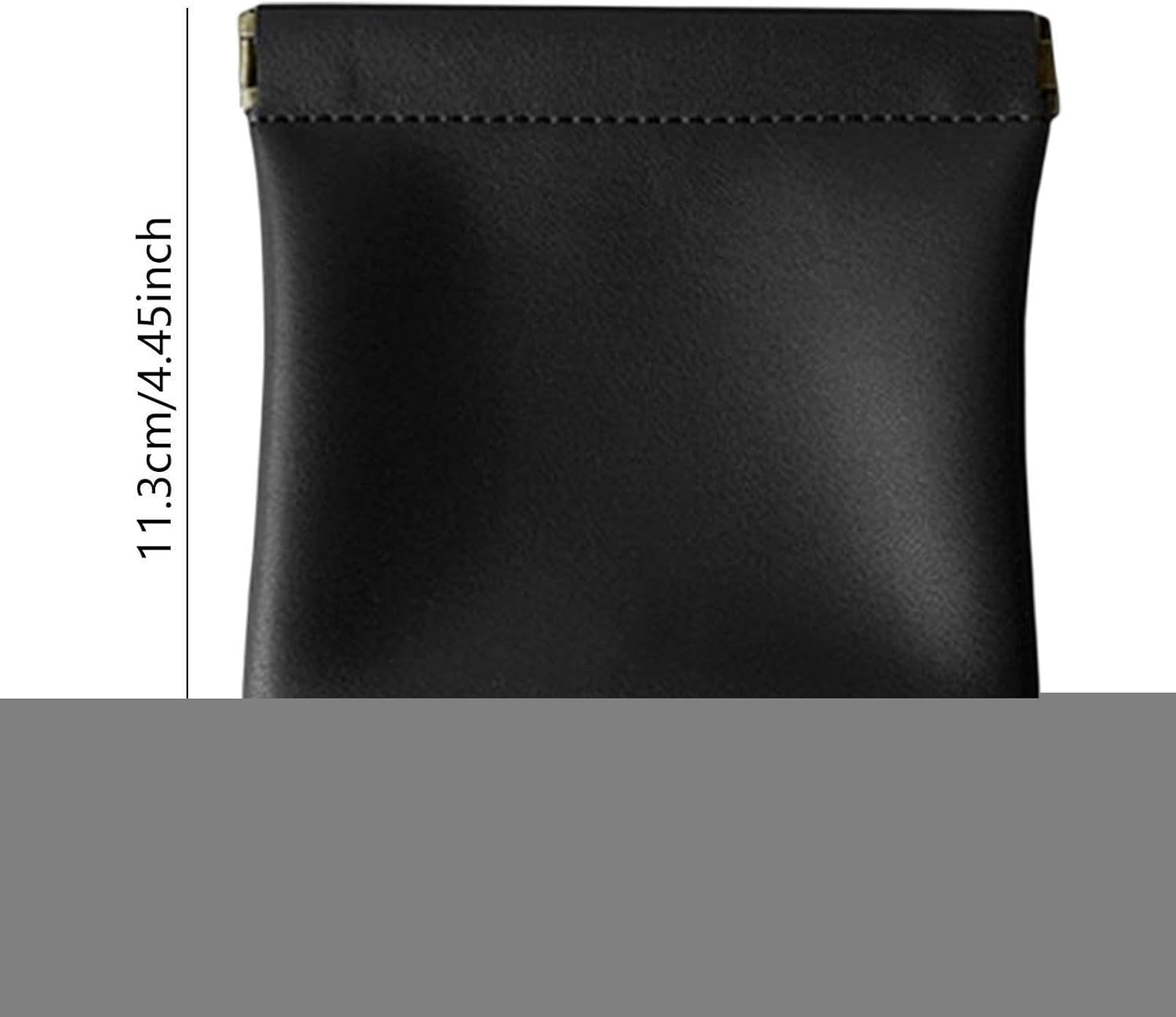 Cileznw Mini Pocket Cosmetic Bag - Portable Cosmetic Pouch for Purse - Small Accessories Storage Bag Organizer Pouch Cosmetics Wireless Earphone Coin Purse, Black, 大きい image number 2