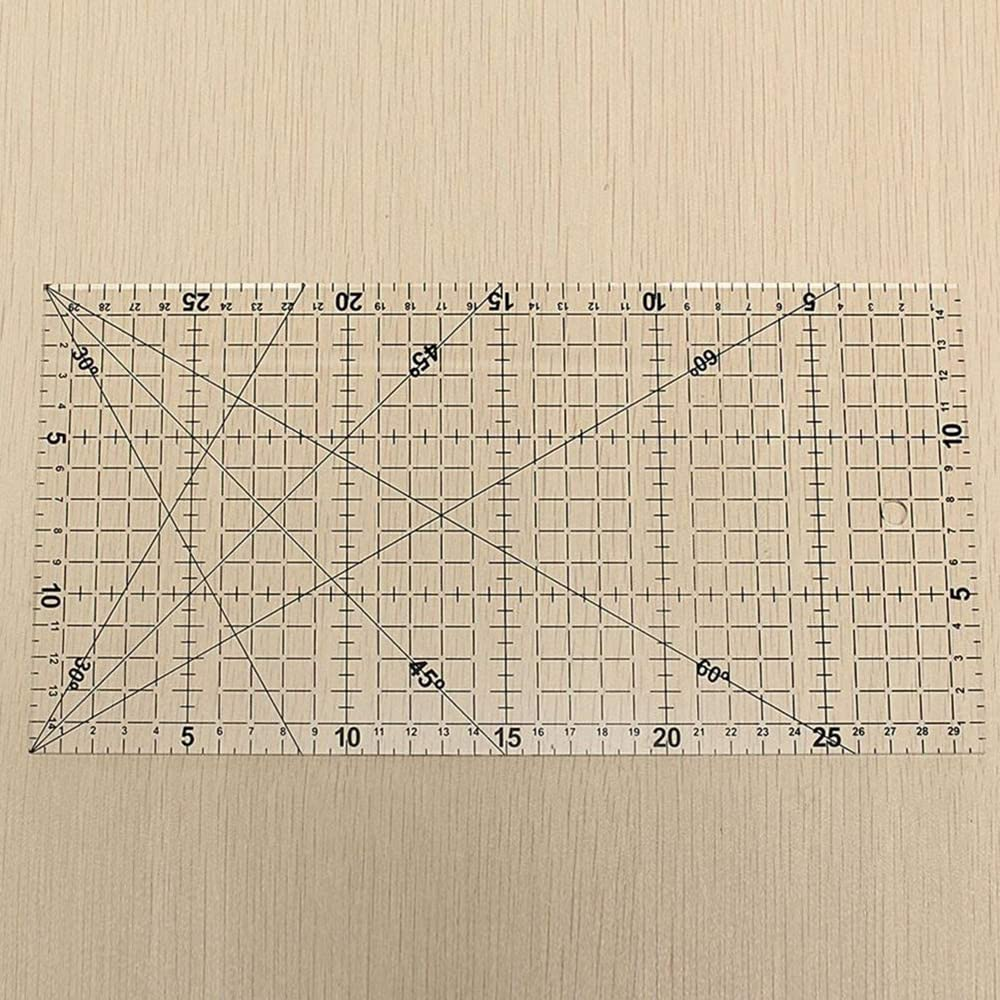 WVRLY Quilting Ruler Acrylic Ruler Anti-Slip Sewing Ruler Patchwork Ruler Metric Ruler Laser Cut Ruler for Quilting Supplies Patchwork Square Quilting Accessories, DB22072205 image number 3