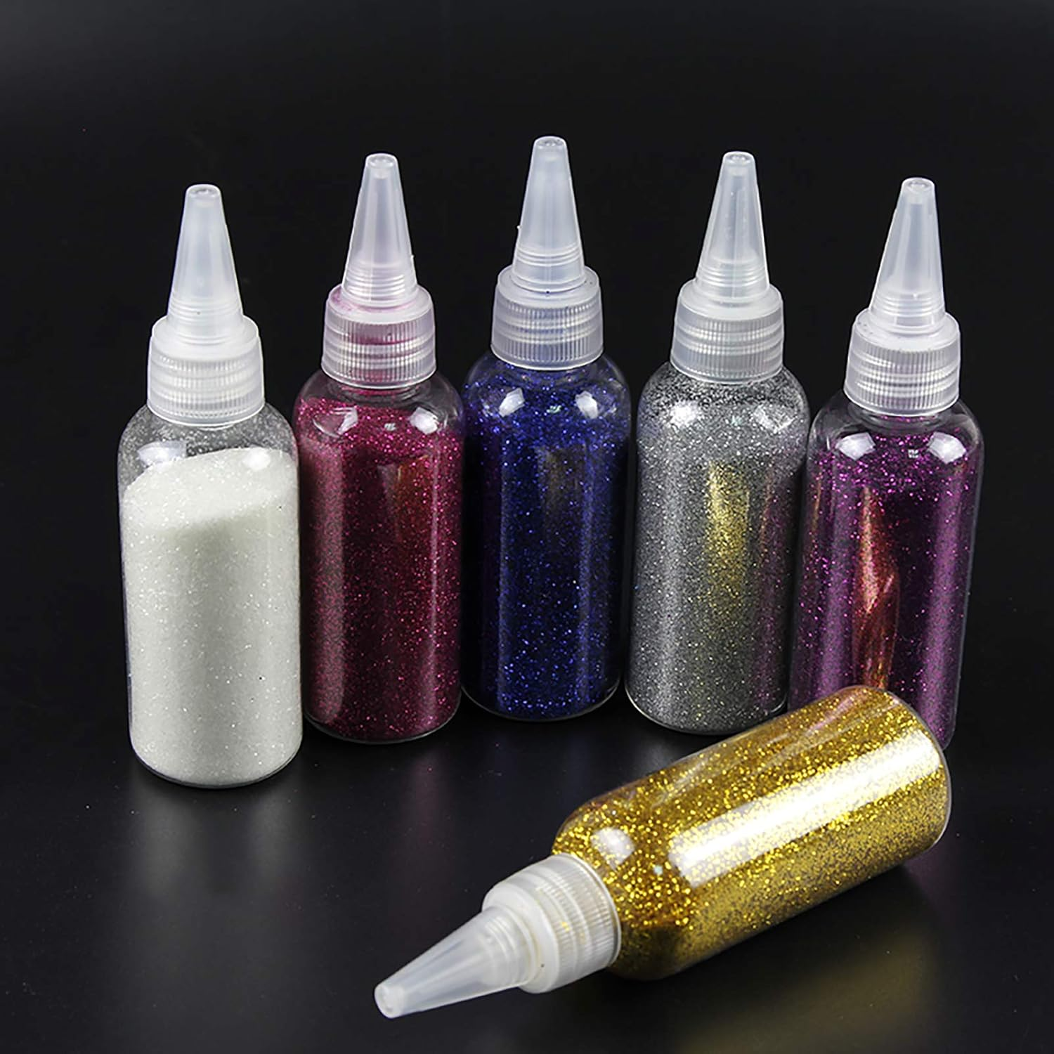 6 Pcs Mica Pigments Colours Particle Pigment Soap Making Colorant Metallic Nail Powders image number 6