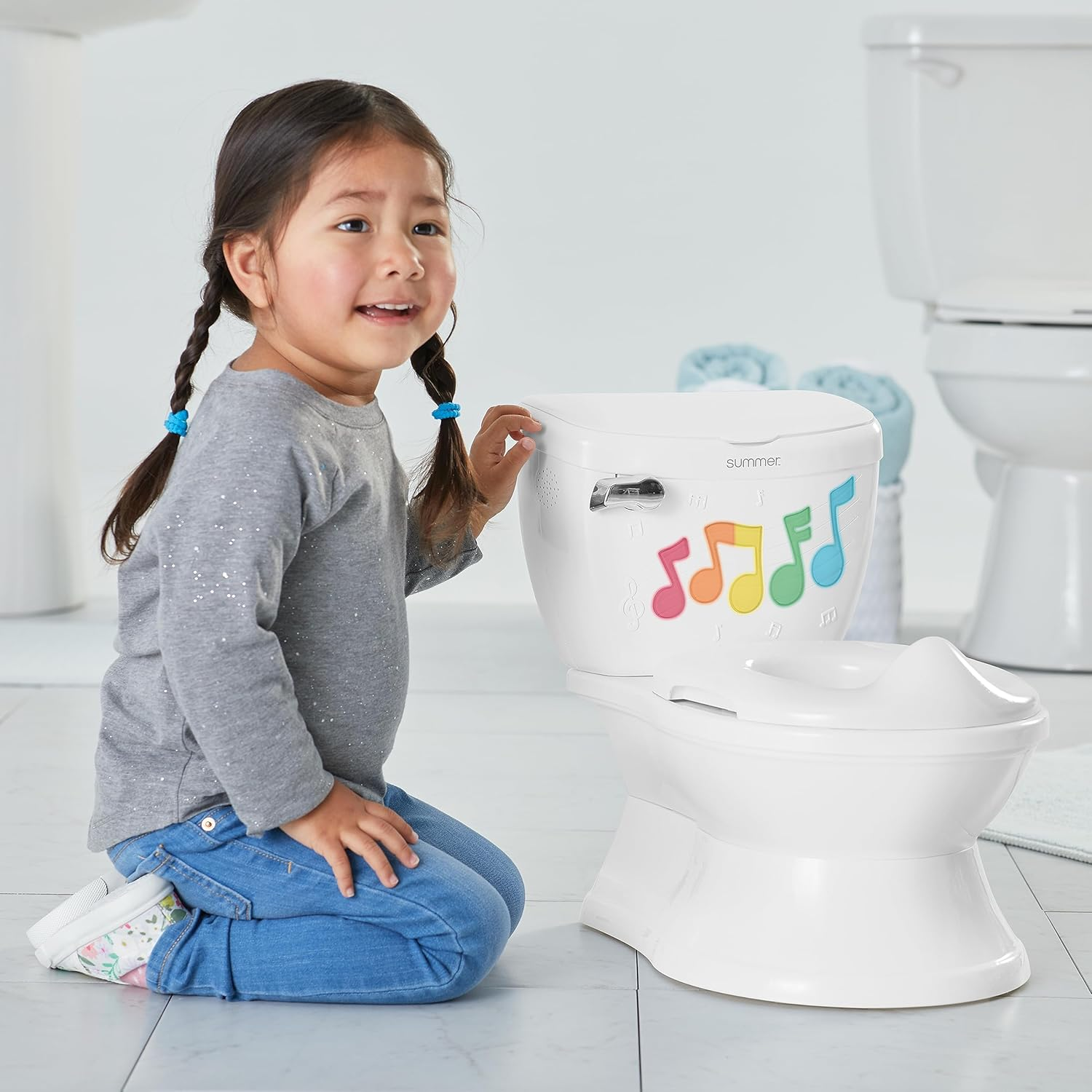 Summer Infant My Size Potty with Lights and Sounds, White image number 1