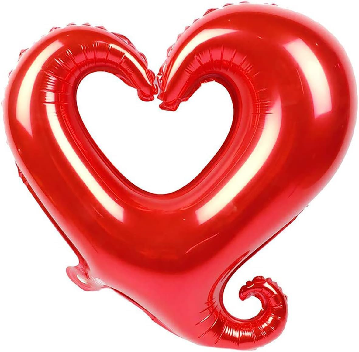 Red Heart Balloons, Heart Shape Foil Mylar Helium Balloon for Valentine'S Day Wedding Party Decorations 10 Pcs
