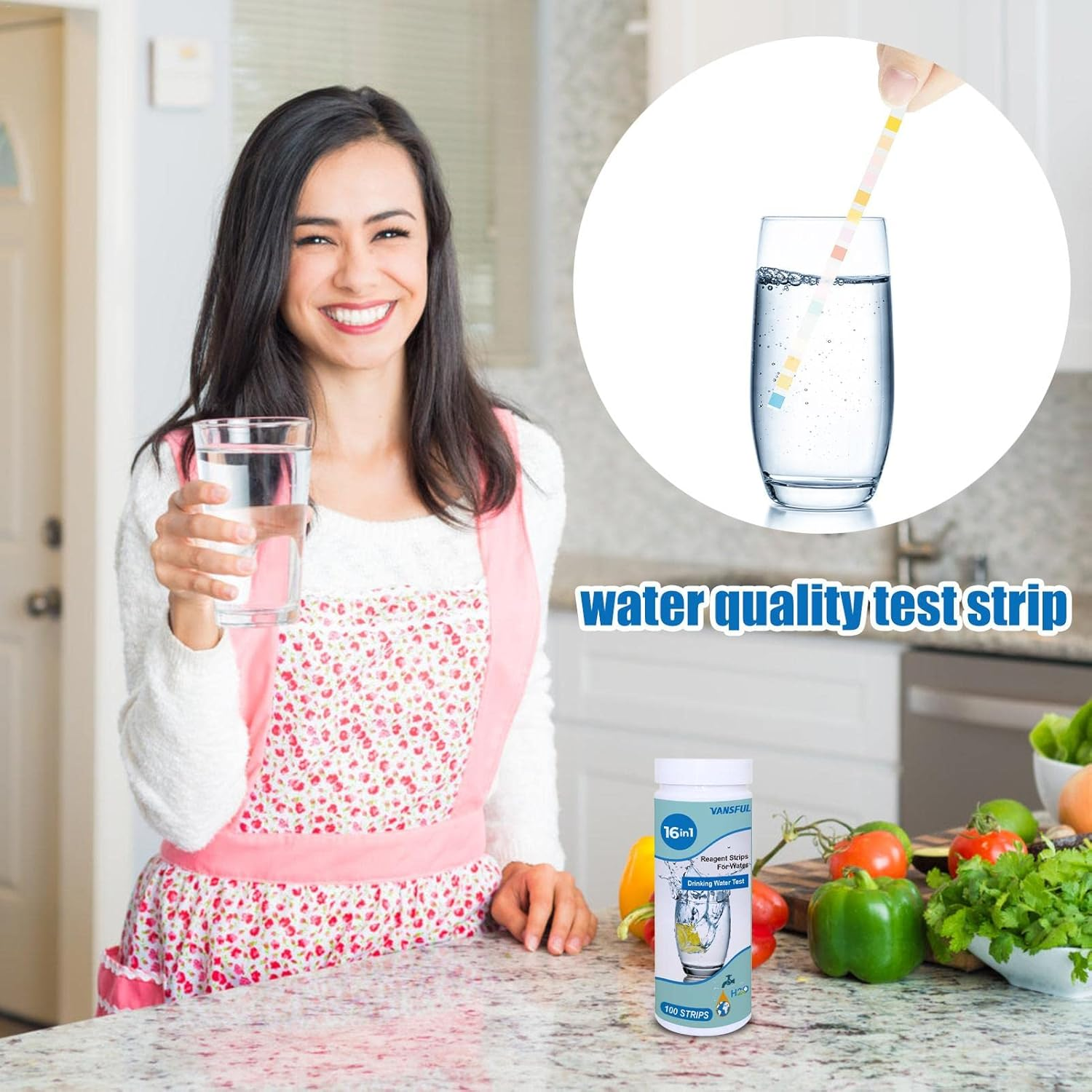 1 Drinking Water Test Kit,Easy and Accurate Water Quality Testing Strips | Accurate and Scientific Water Test Kit, Easy Reading image number 6