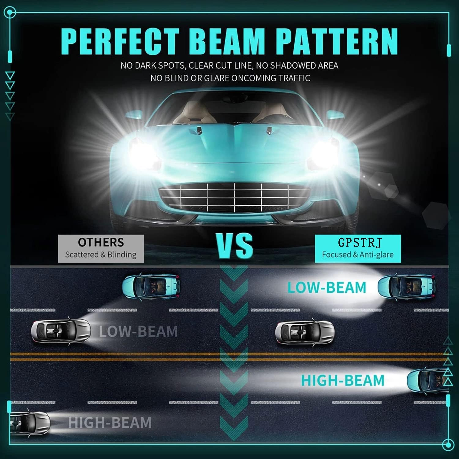 D1S 8000K Xenon HID Headlights Bulb 35W 12V Car Headlamp Replacement Bulbs for Low High Beam (D1S-Steel Bracket, 8000K) image number 4