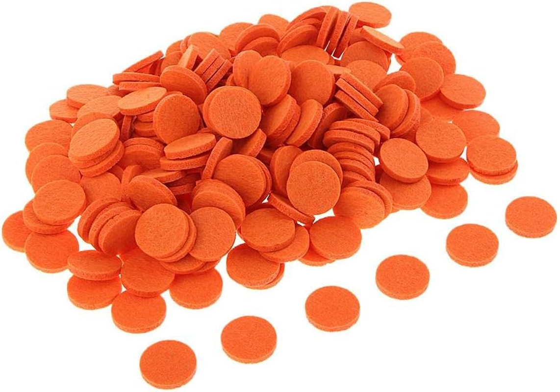 Nishiyuenyi 200Pcs Charms Pendant Locket Essential Oil Diffuser - 21Mm, Orange