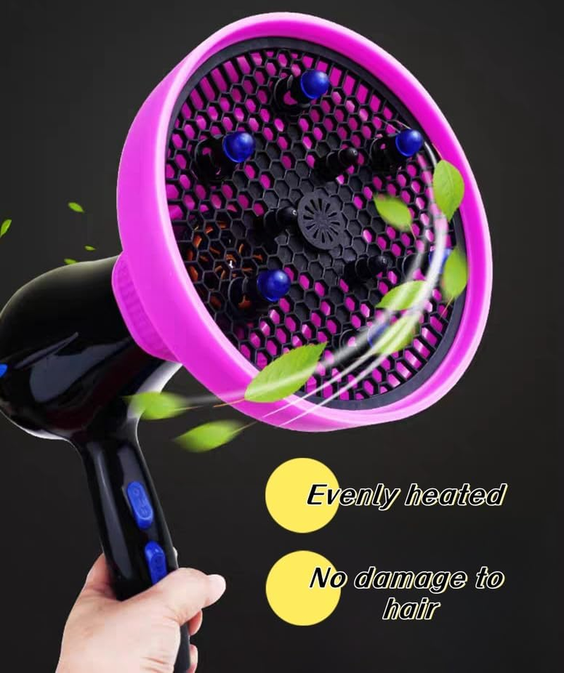 Curly Hair Diffuser, Universal Diffuser for Dryer, Diffuser for Hair Dryer, Universal Folding Hair Diffuser, Silicone Dryer Diffuser, Foldable Silicone Diffuser for Hair Dryer image number 4