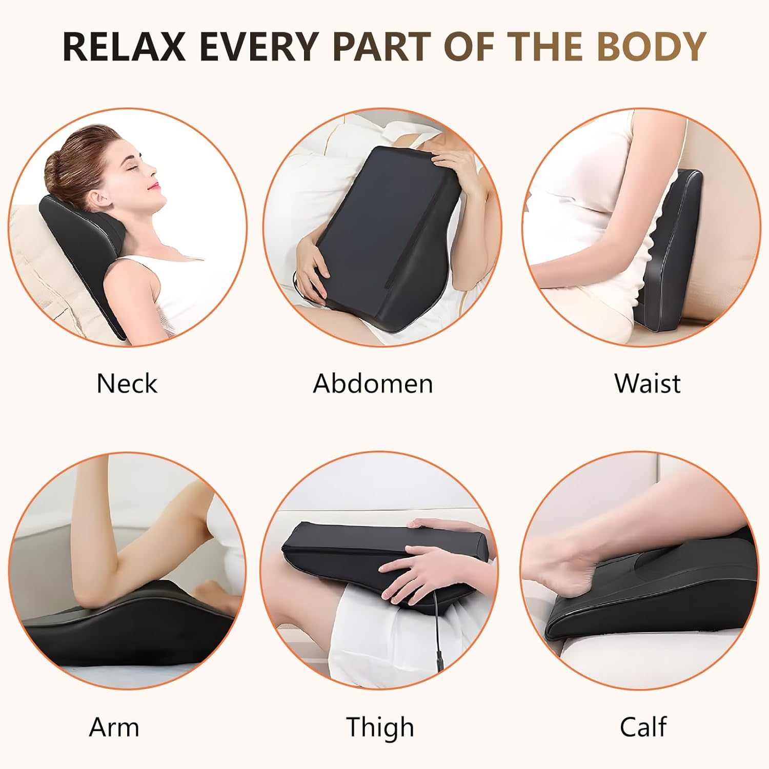 Neck Back Massager with Heat, 3D Kneading Massage Pillow for Back, Neck, Shoulder, Massager Pain Relief, Gifts for Women Men Mom Dad