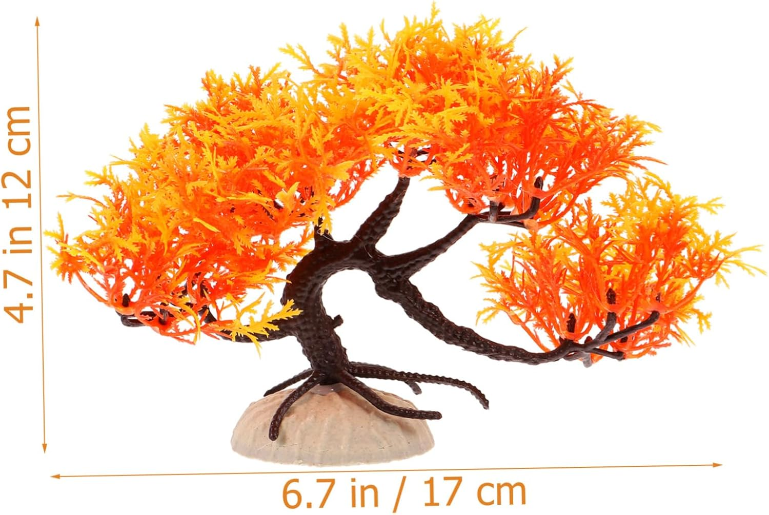 EXAOMBLE Artificial Pine Tree Model Aquarium Plants Decoration and Safe for Fish Tanks Lifelike Ornament for Enhanced Aquatic Environments image number 1
