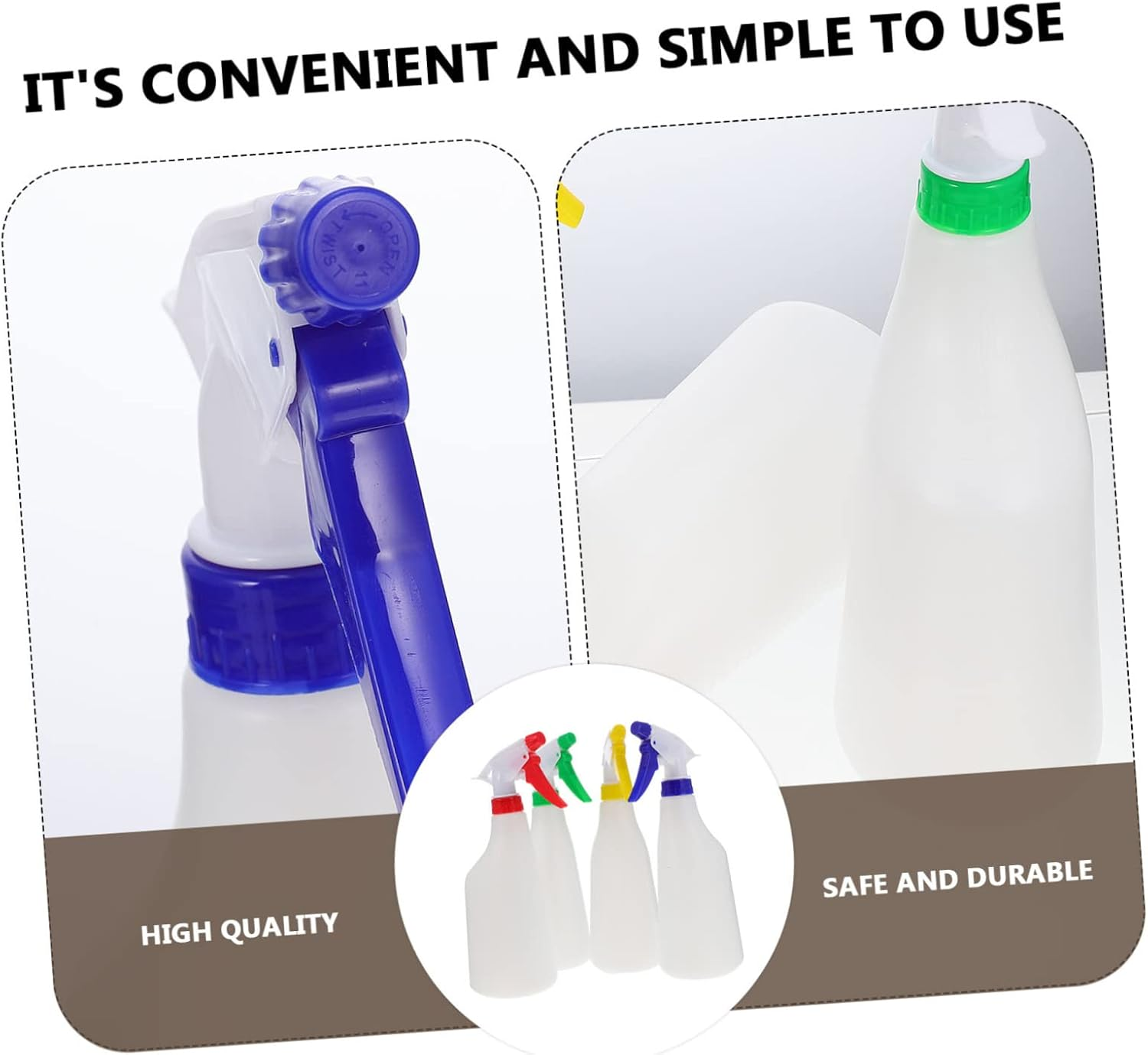 PHENOFICE 4Pcs Spray Bottle Scale Gardening Watering Can for Household Pots Water Sprayer image number 5