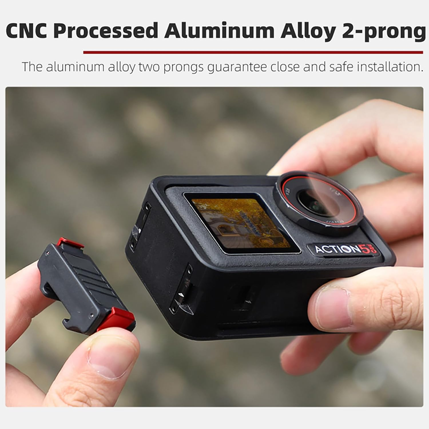 YUULNMOP Magnetic Cold Shoe Adapter for DJI Osmo Action 5 Pro, Quick Release Expansion Adapter Kit for Action 5 Pro/Action 4/Action 3 image number 3