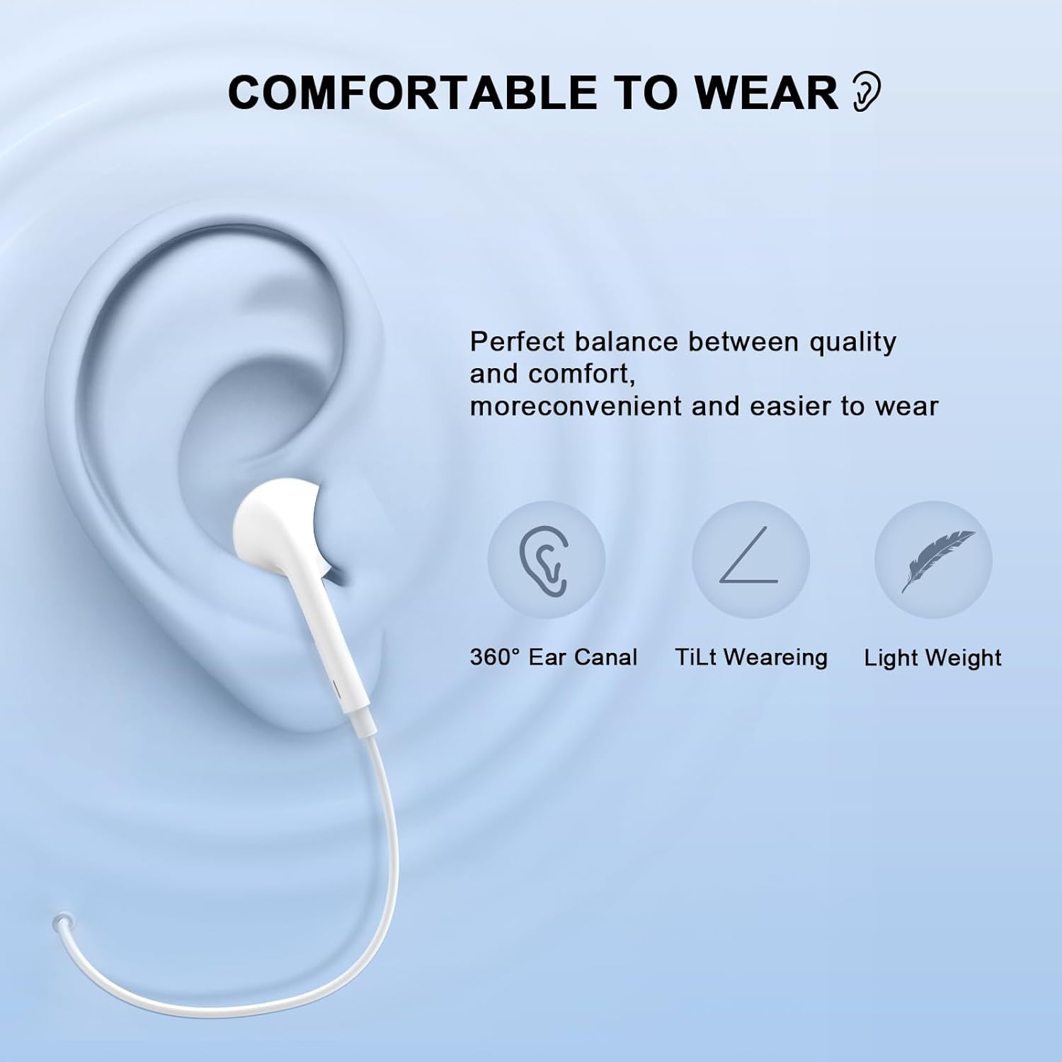 2 Pack USB C Wired Earbuds Ear Buds for Iphone 17 16 Pro Max 16E 16 plus 16Pro 15 Pro Max 15 plus 15Pro 15 USBC In-Ear Headphones Wired Type C Iphone 16 Earbud Earphones Headsets with Microphone image number 1