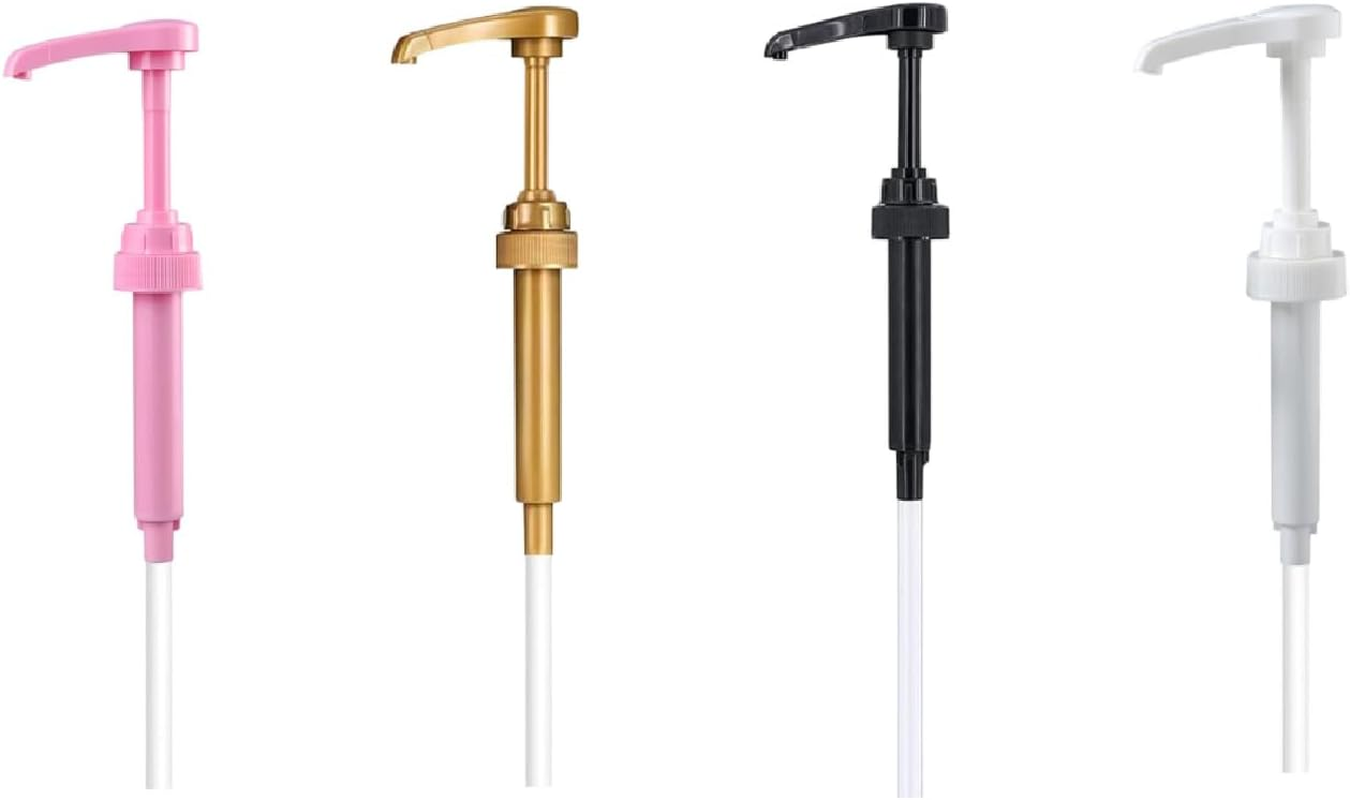 JDFHFGB 4 Pack Syrup Pump Dispenser for Coffee, Non Drip Reusable Dispenser Pumps for Flavoring Syrups, Smoothies, Teas & Snow Cones, Ideal for Home Kitchen Use(750Ml Bottles) image number 6