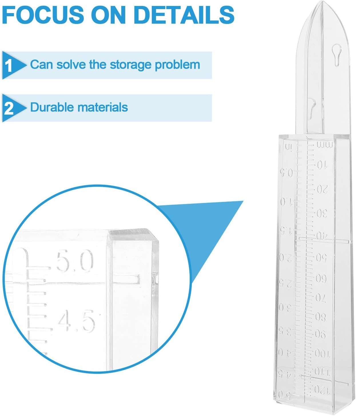 Balacoo Plastic Rain Gauge Outdoor Rainwater Measuring Container for Garden Lawn Agriculture Meteorological Use Weather Resistant Tool image number 4