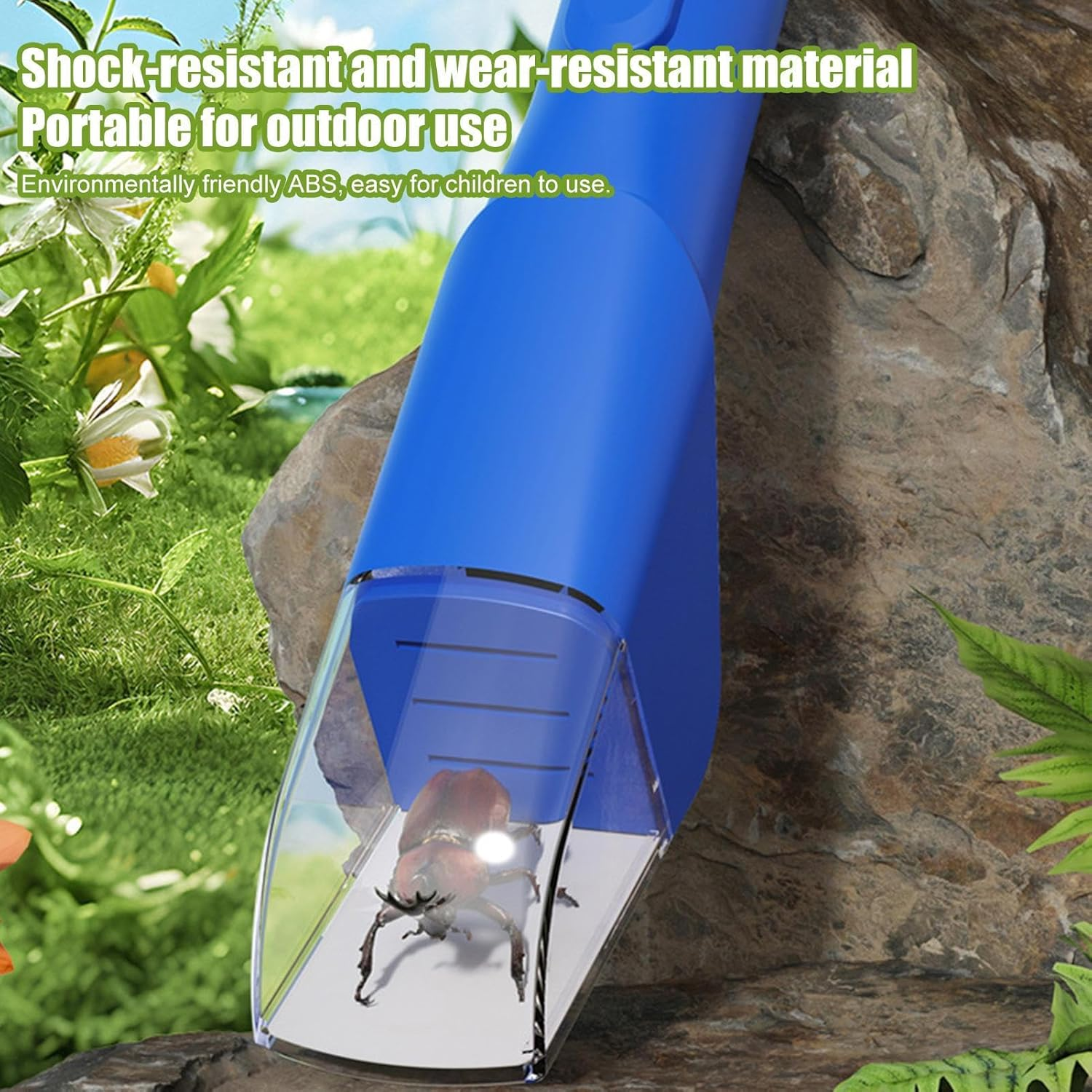 Spider Catcher Tool, Bee Grabber Picker, Remover Wand, Gentle Design Easy Green Handheld Tool for Home Garden Travel Exhibition, 10.83 X 1.97 X 1.97 Inches image number 3