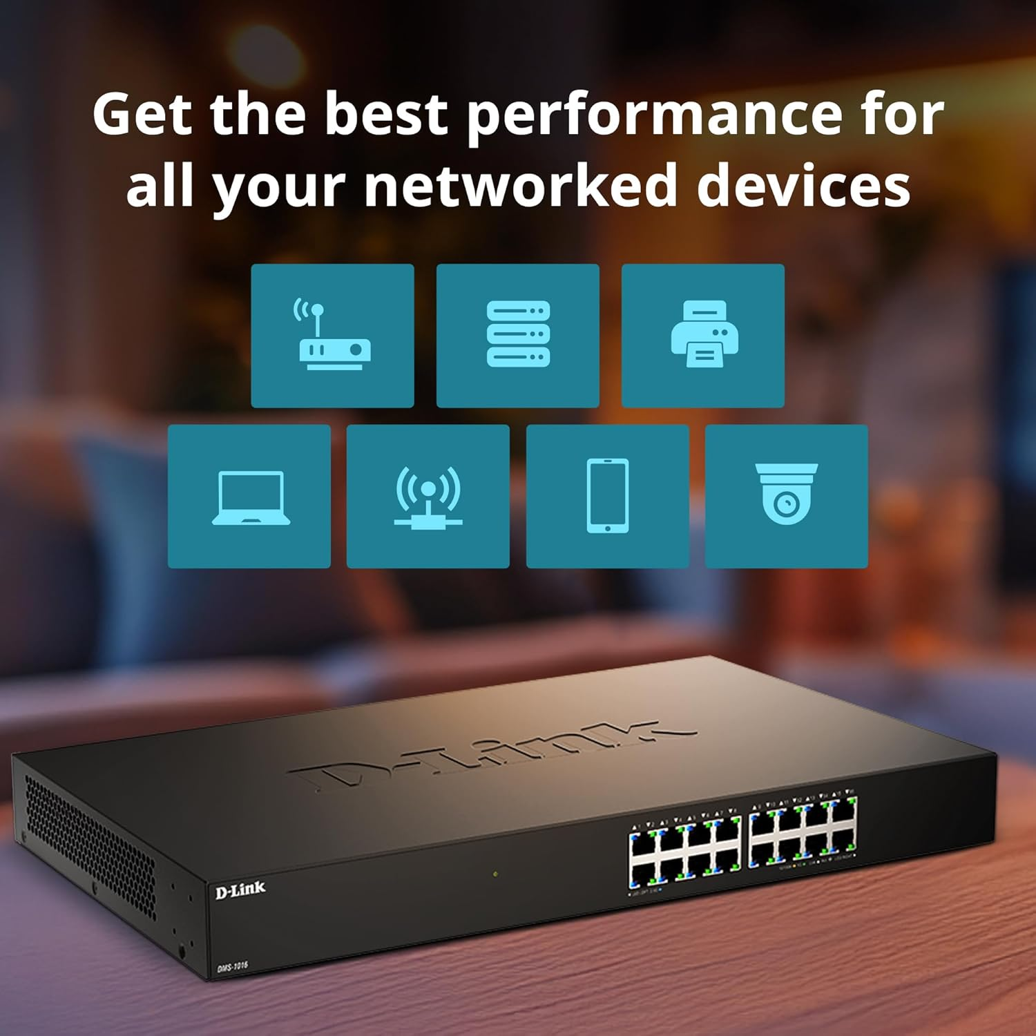 D-Link DMS-1016 16-Port Multi-Gigabit Ethernet Switch &ndash; 2.5Gbps per Port, 80Gbps Capacity &ndash; Plug & Play, Fanless, Metal Housing, IGMP Snooping, Qos &ndash; Ideal for Wi-Fi 6, NAS & Gaming image number 5