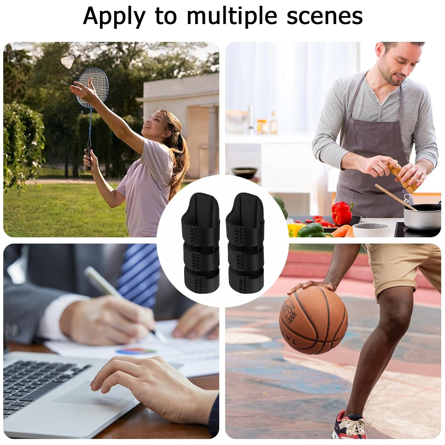 Finger Splint - 4 Pcs Trigger Finger Splints Brace for Broken Finger Protection, Knuckle Immobilization, Straightening Arthritis Pain Relief image number 1