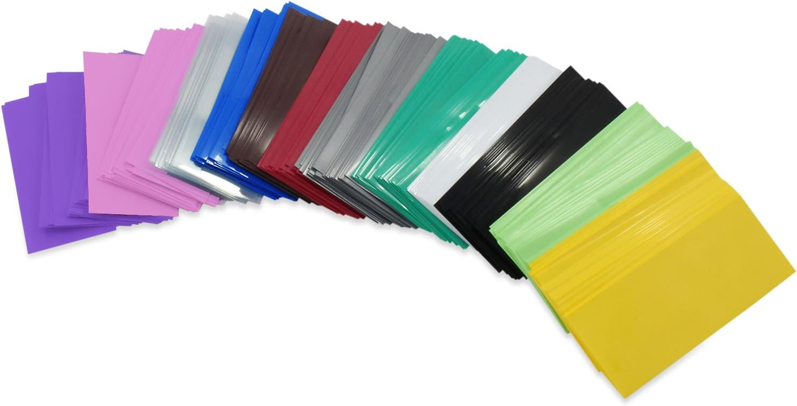 Aussel 29.5MM Width Flat PVC Heat Shrink Tubing Battery Wrap for 1X 18650 Battery 12 Colors 300PCS image number 4
