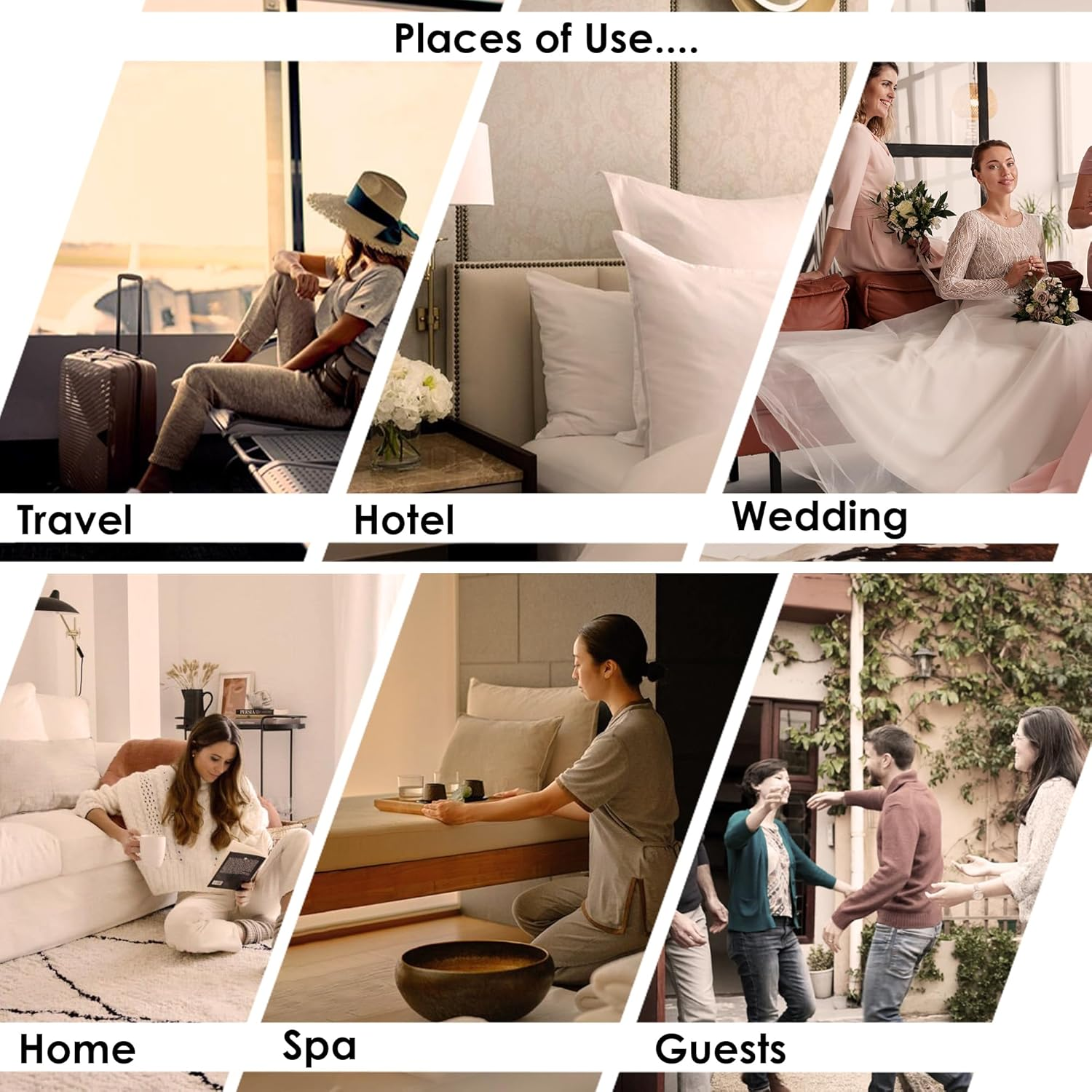 MODLUX Spa Slippers Travel Bags White Fluffy Closed Toe Spa Slippers by Two Sizes to Fit Most Men and Women, Comfortable and Non-Slip - Perfect for Home, Hotel or Commercial Use 6 Pack Large Black image number 4