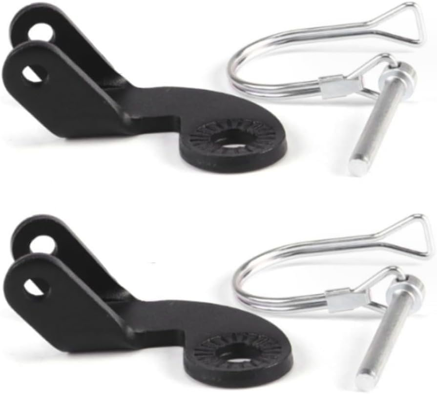 Bike Trailer Hitch, Bicycle Stainless Steel 12Mm-Hitch Coupler Black&White image number 3