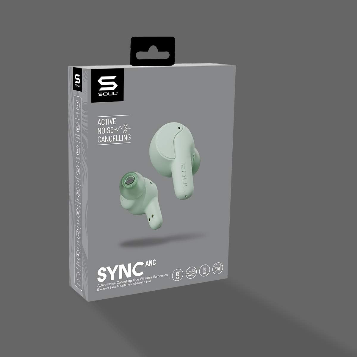 Soul Sync ANC True Wireless Earphones, Frost image number 3