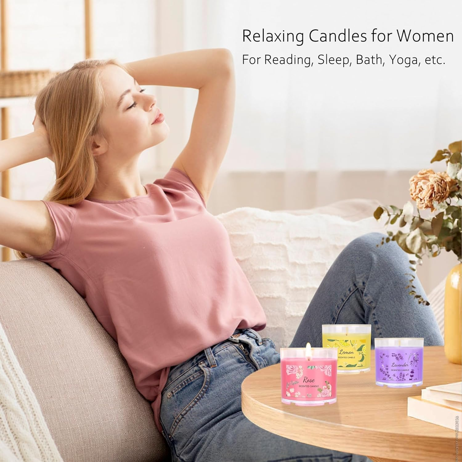 Scented Candles for Home, 12 Pack Candle Set for Women, Small Soy Candles Bulk, Mothers Day Gifts from Daughter - Mini Candle Gift Set for Bridesmaid Anniversary Birthday Valentines Christmas image number 3