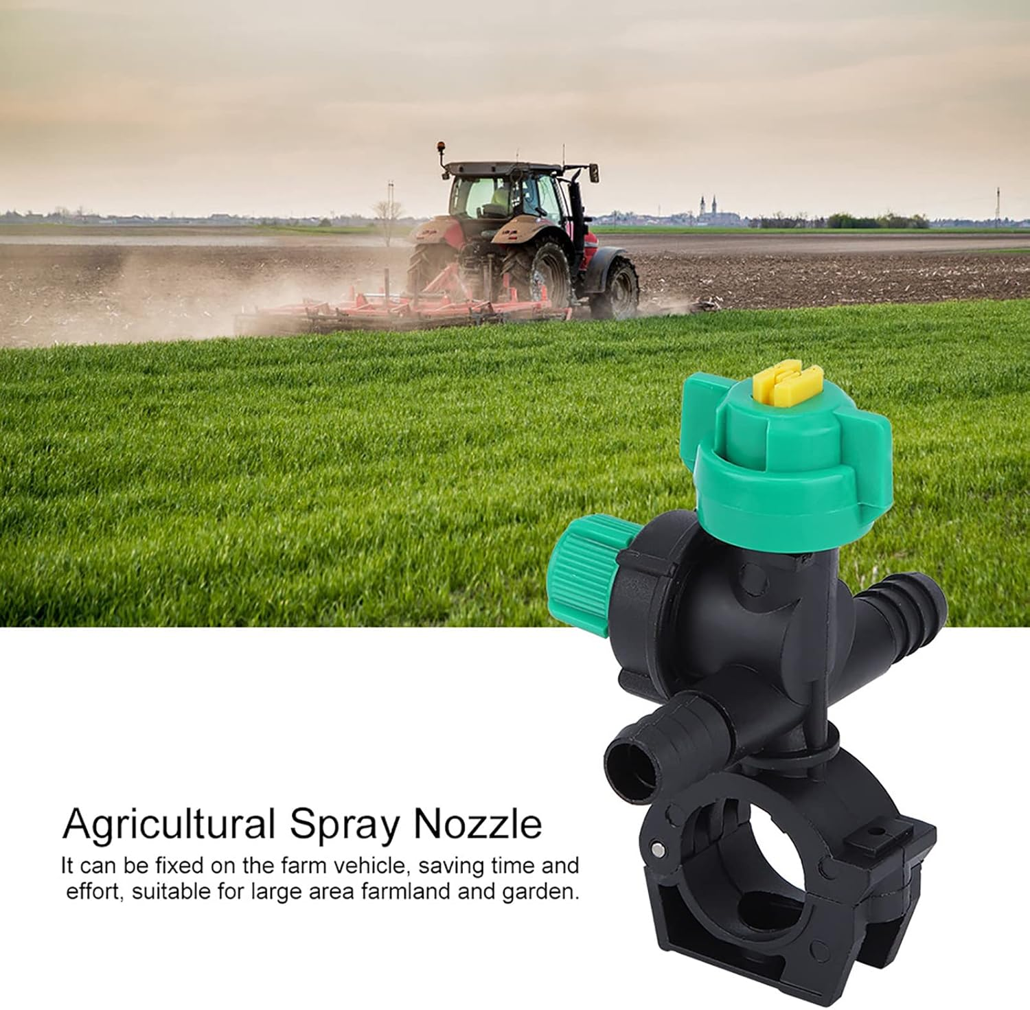 Akozon Misting Nozzle, 2Pcs External Thread Agricultural Sprayer Fan Shaped Spraying Nozzle For image number 4