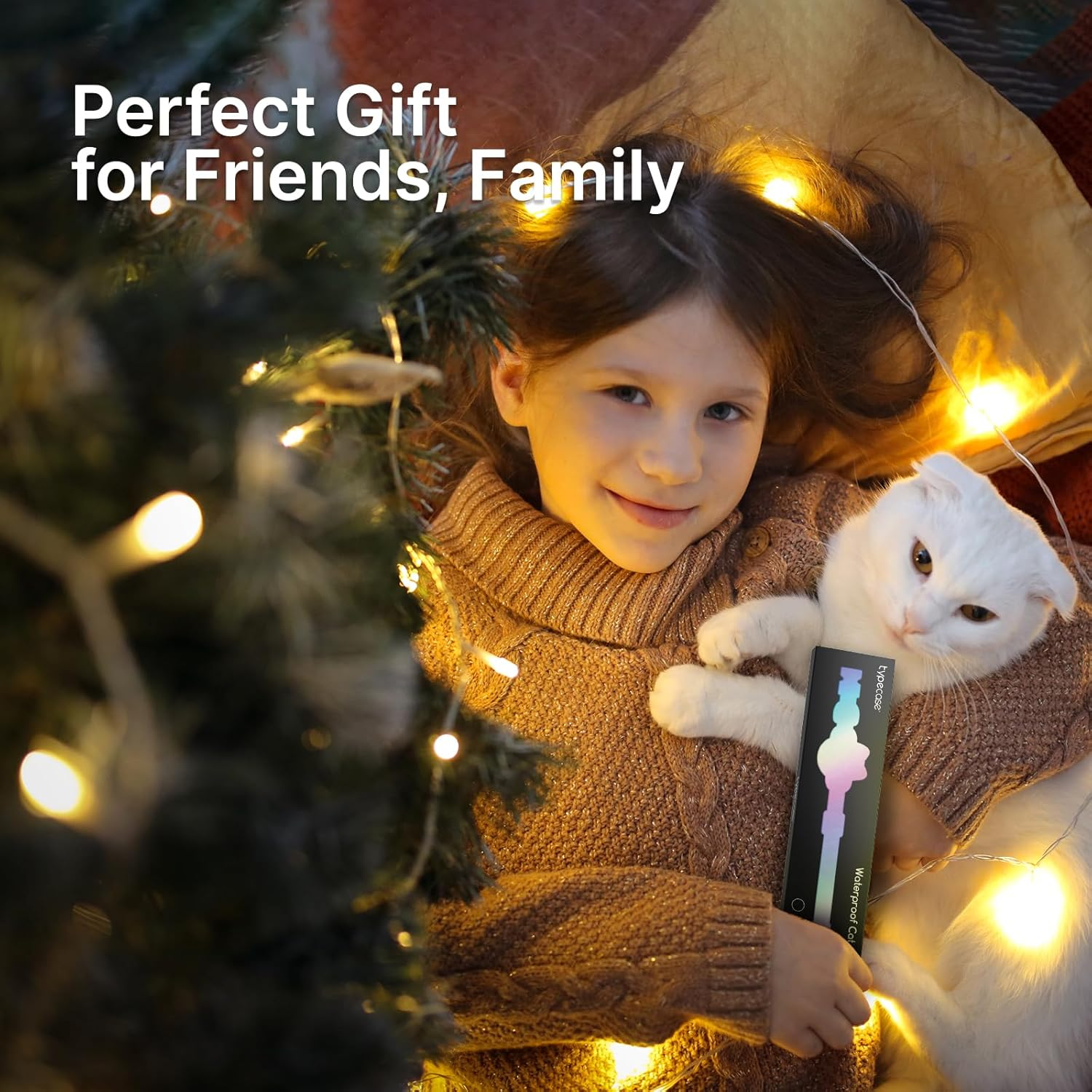 Waterproof Airtag Cat Collar, Breakaway Cat Airtag Collar with Luminous & Reflective Fish Pattern, Lightweight Kitten Collars for Apple Air Tag, Hidden GPS Tracker Holder for Cats, Kittens(9-13") image number 6