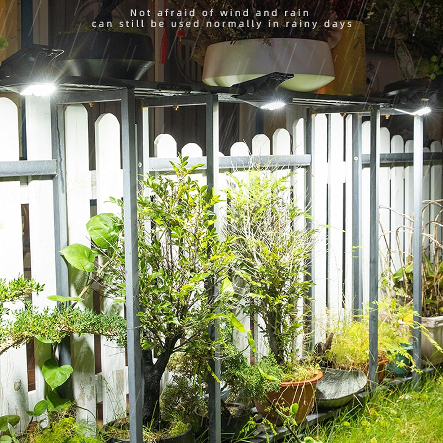 Clip on Solar Motion Sensor Lights Outdoor, IP65 Waterproof Solar Lights Outdoor Clip Solar Motion Light, Portable Solar Powered Security Light, Emergency Lighting (White Light) image number 6