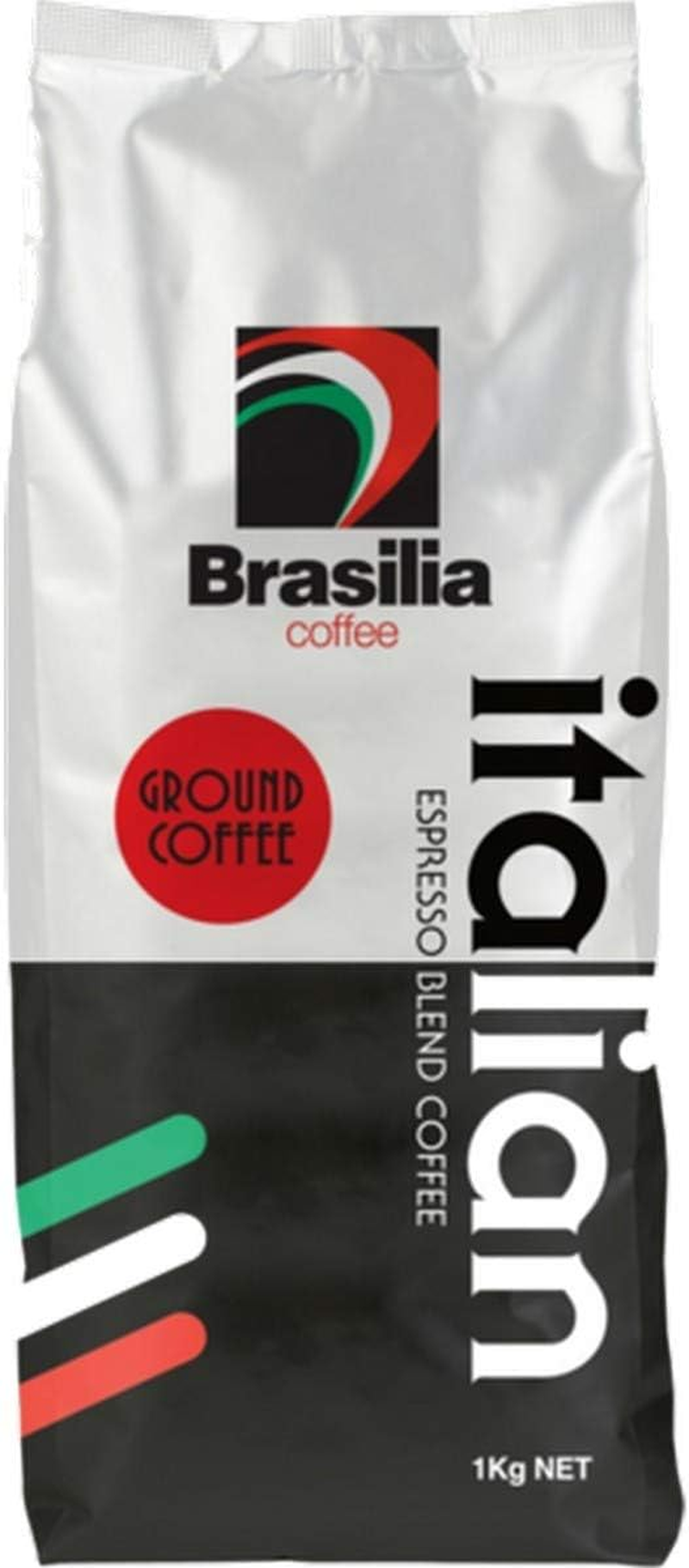 Brasilia Coffee Brasilia Ground Coffee1Kg B&W Italian Espresso, 1 Kg