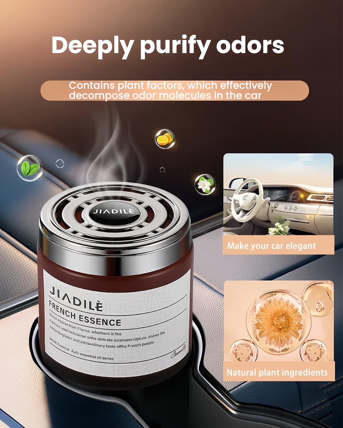 Car Air Freshener Diffuser, New Cologne Smell Premium Car Freshener Odor Eliminator, Long Lasting Fragrance, Strong Car Freshener, Great for Cars, Trucks, Suvs, Rvs & More image number 4