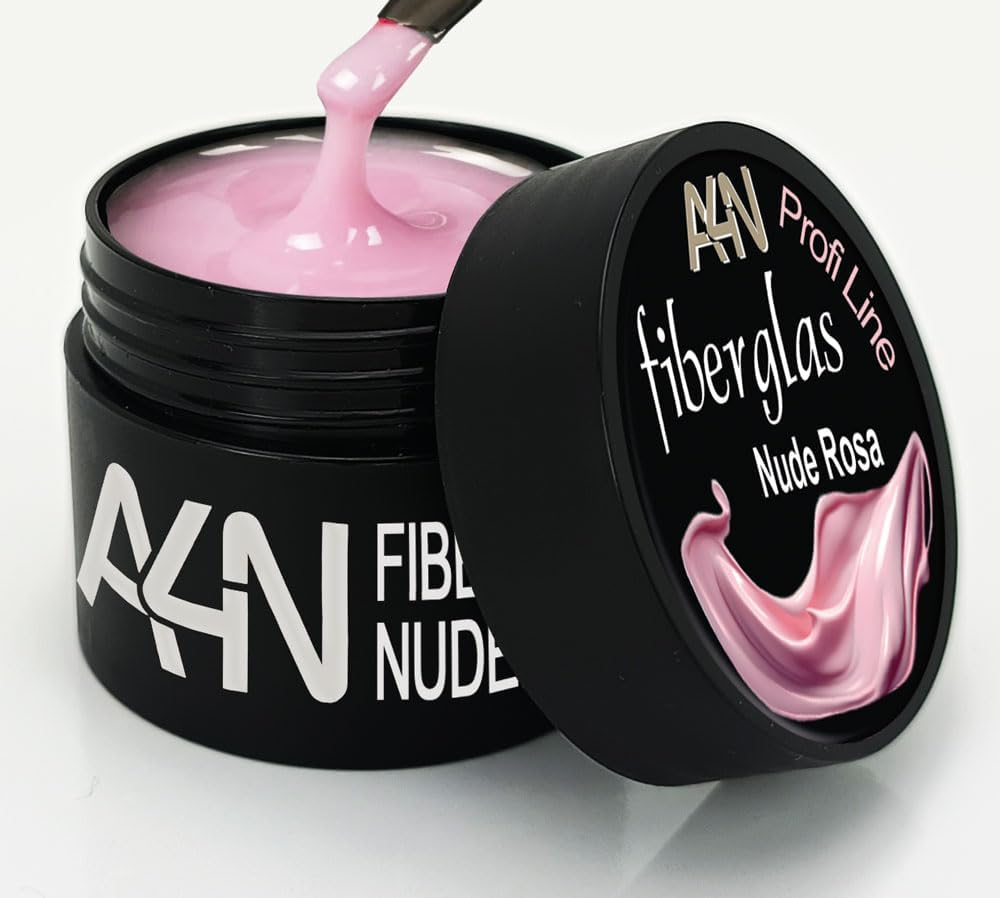 Fibreglass UV Gel Modelling Gel with Fibreglass Strips Extremely Stable 15 Ml (Nude Pink)