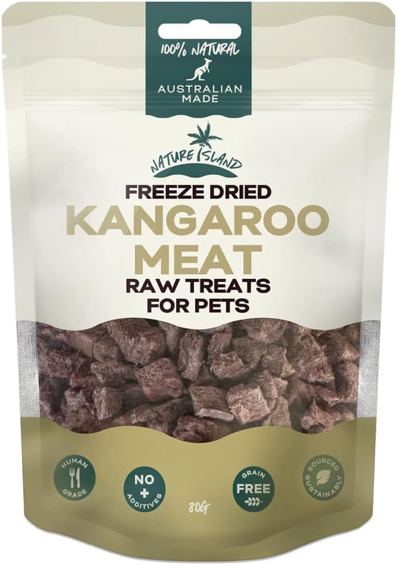 Freeze Dried Kangaroo Meat Raw Treats 80G for Pets