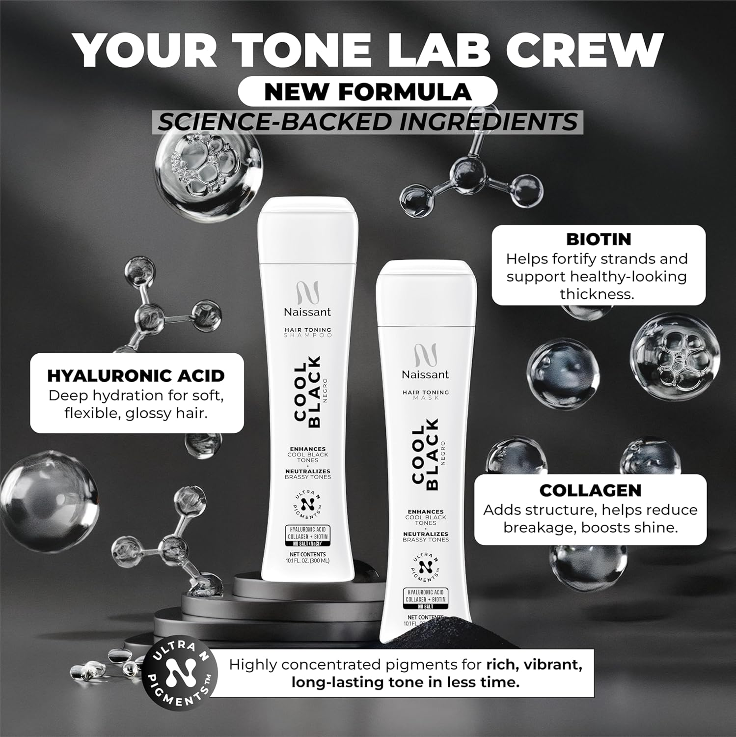 Naissant Shampoo Black - Negro, 10.1 Fluid Ounce (300Ml) image number 4