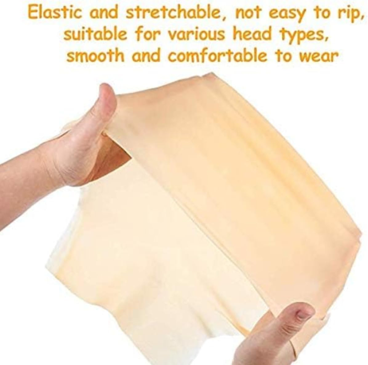 Jjiaolinin Bald Caps,Latex Bald Cap Makeup Bald Head Wig Cap for Adults Makeup Bald Head Wig Cap Costume Accessory Fake Scalp Props Cosplay, for Kids, Adult Men and Women image number 3