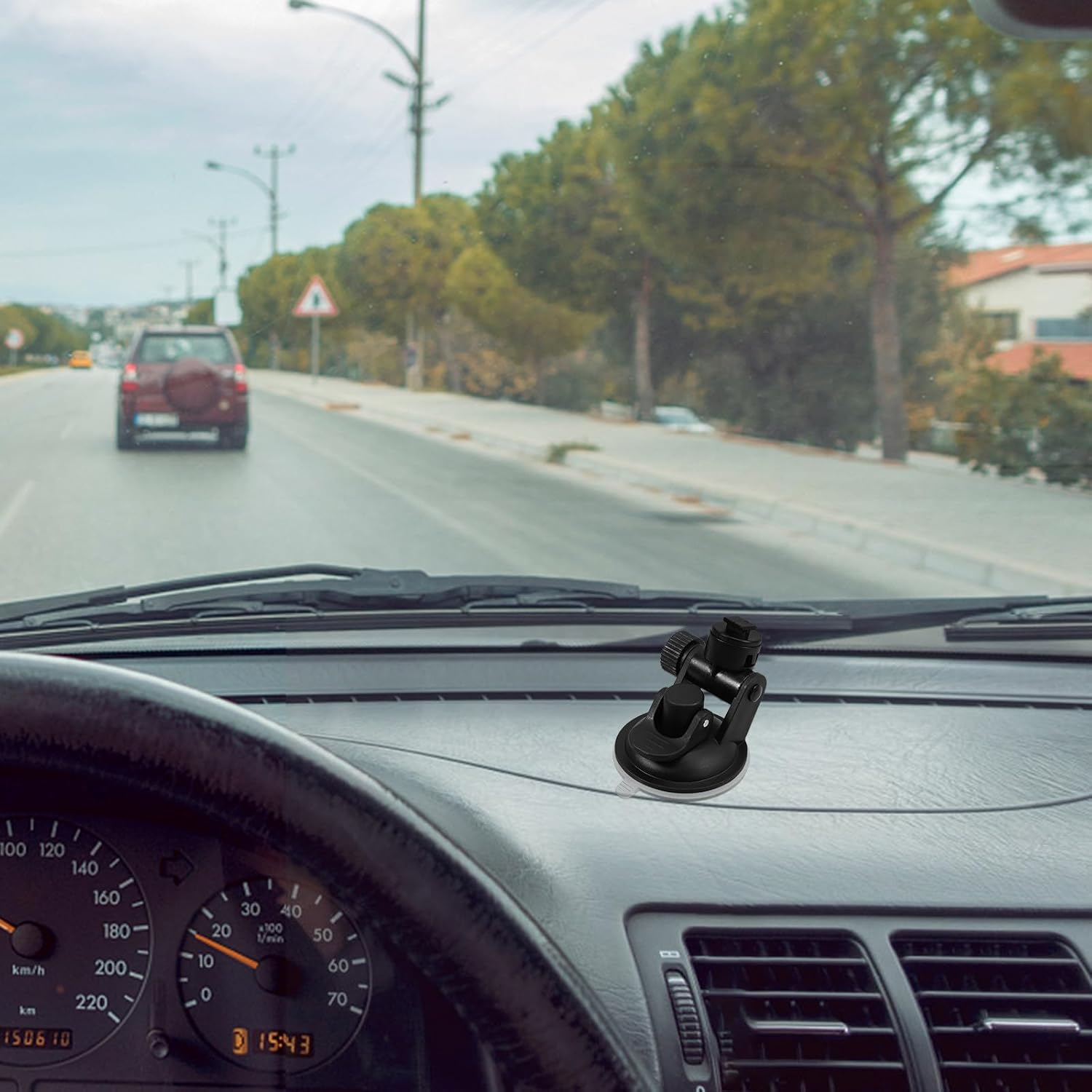 ULDIGI 2Pcs Universal Dash Cam Mount Holder with Strong Black Suction Cup, Car Camera Suction Cup Mount for Front Windscreen, Compatible with Most Dash Cameras image number 5