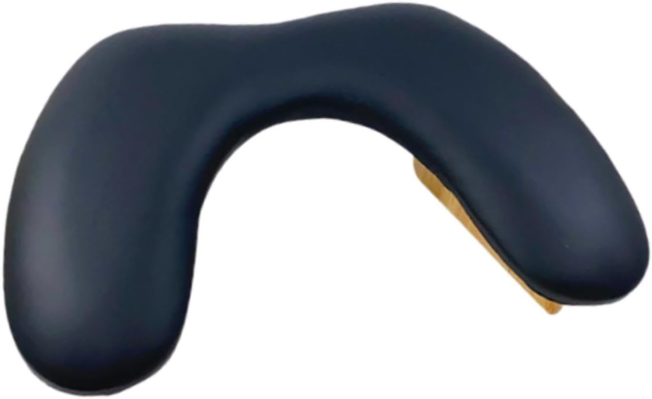 Eigell Nail Arm Rest Cushion Hand Cushion Wooden Base Portable Built in Sponge Palm Rest Holder for Manicurist Home Women Nail Salon, Light Brown