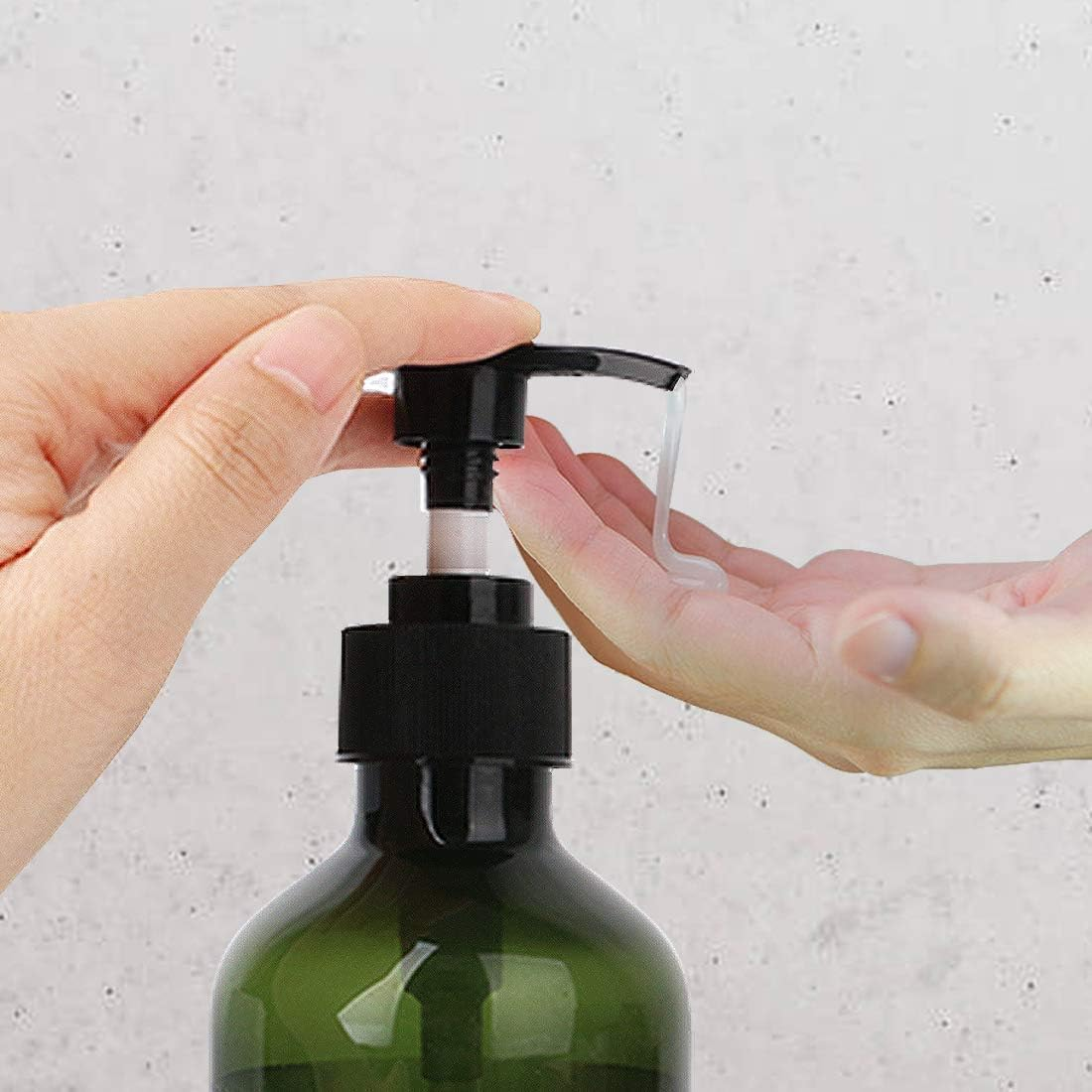 Empty Plastic Pump Bottles Dispenser,3 Pack 16Oz/500Ml Portable Clear Shampoo Lotion Hand Pump Bottle Durable,Clear Plastic Pump Bottle Dispenser,Empty Reusable Plastic Lotion Pump Bottle image number 6