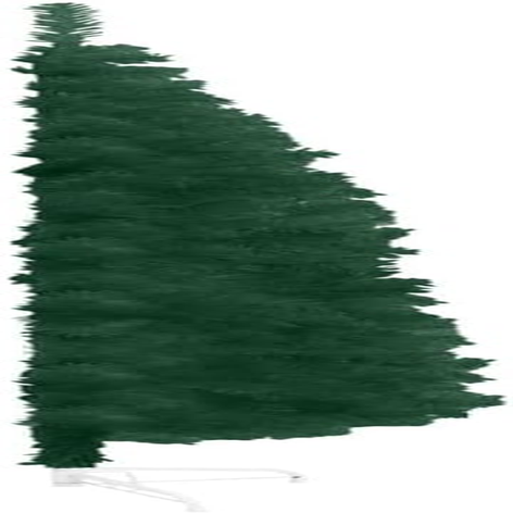 Christmas Tree, Xmas Tree Fake Tree Holiday Decoration Slim Artificial Half Christmas Tree with Stand Green 180 Cm image number 4