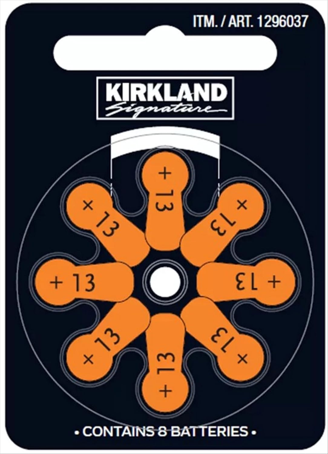 Kirkland Signature Hearing Aid Batteries 48 Pack Zinc Air, Size 13 image number 1