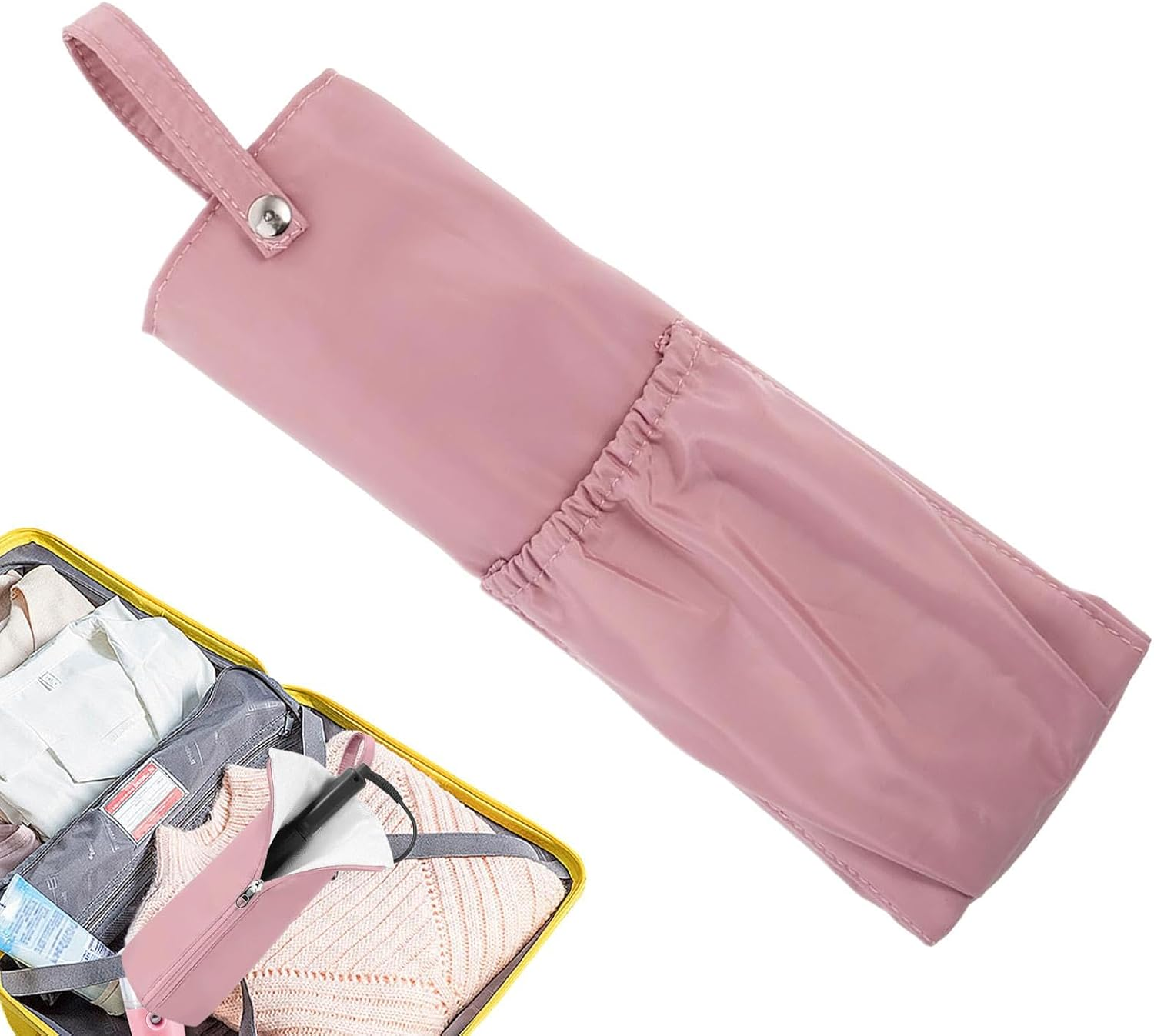 Hair Iron Holder - Hangable Iron Holder | Heat Resistant Storage Bag for Hair Straightener, Bathroom Pouch Organizers for Vanity Organization