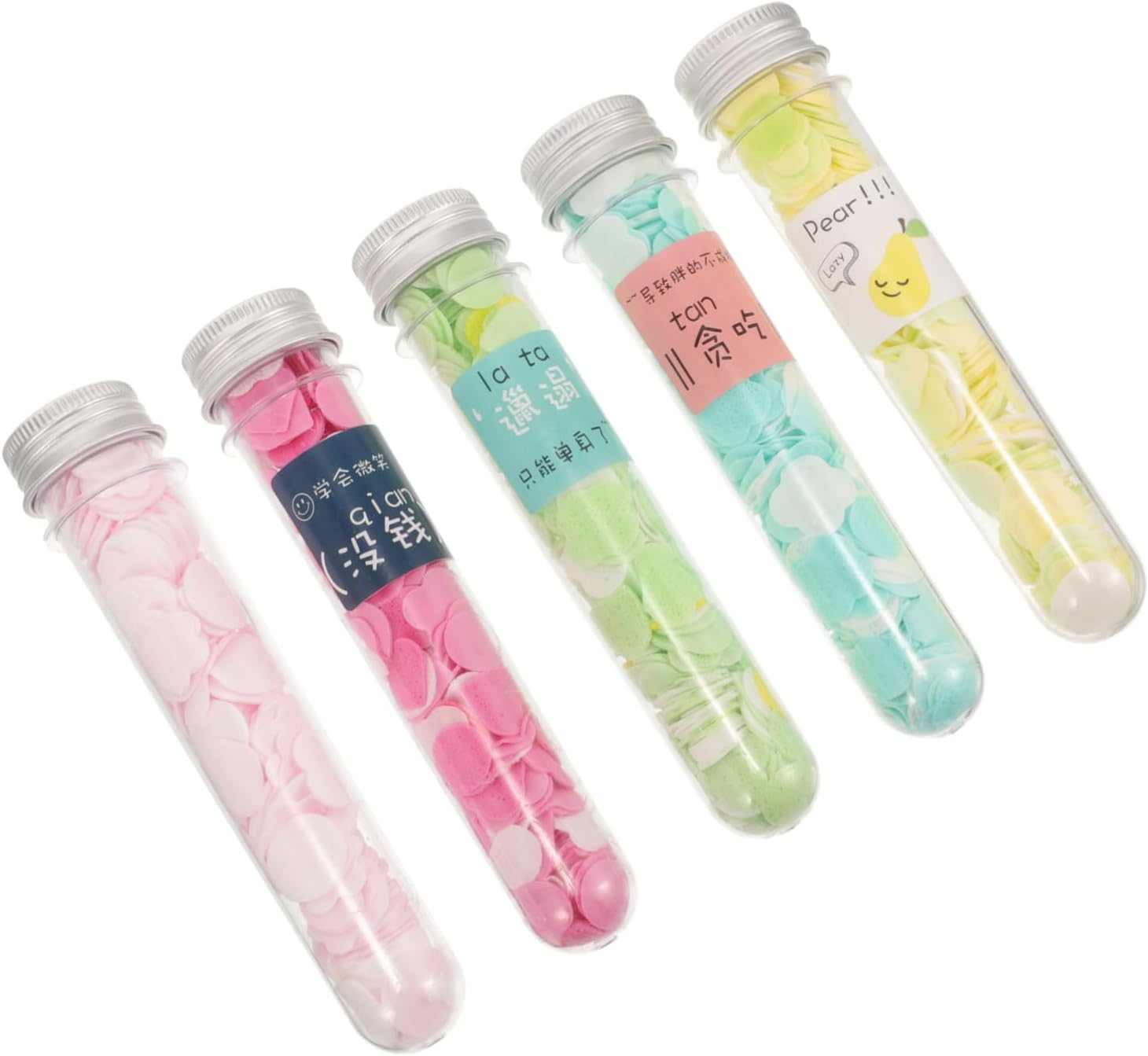 Kisangel 5Pcs Portable Scented Soap Petals Foaming Soap Flakes for Outdoor Travel Lightweight Washable Slice for Camping Hiking and Daily Use image number 3