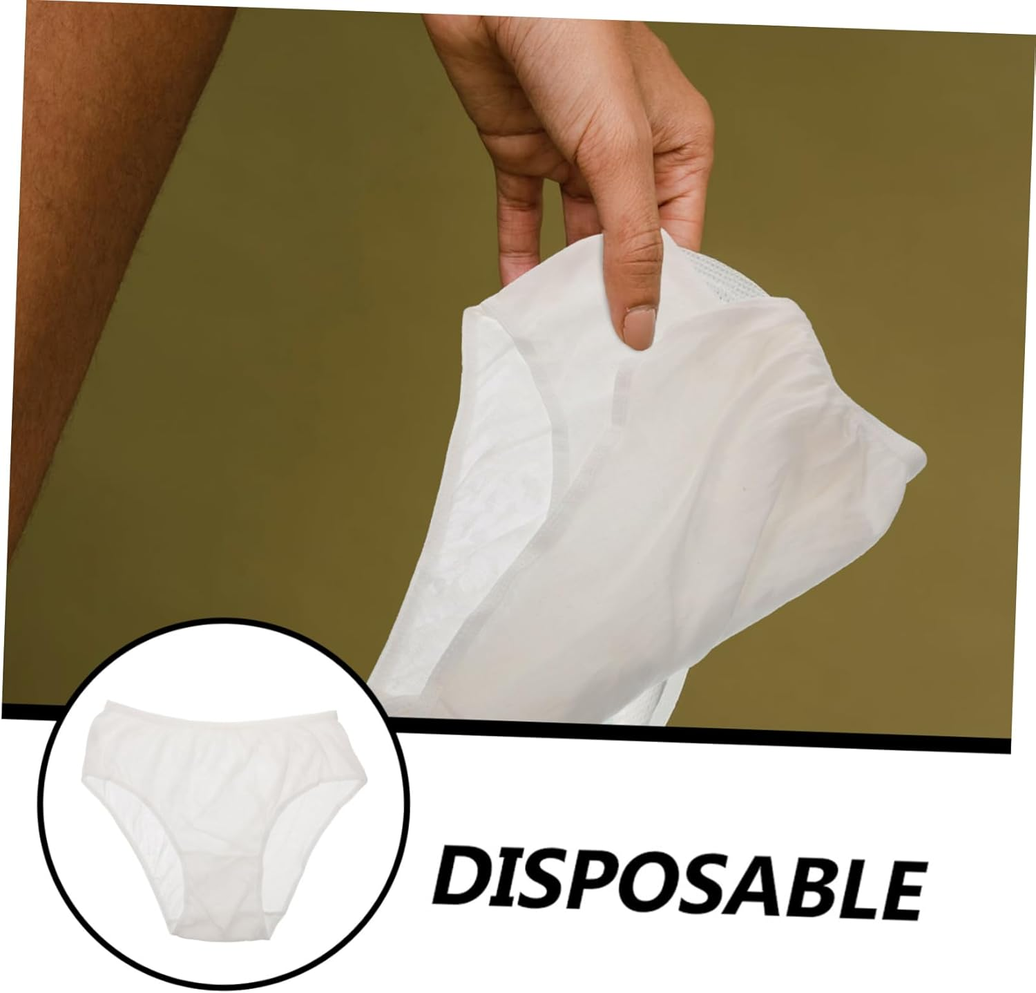 4Pcs Disposable Maternity Underwear Cotton Women Postpartum Confinement Pants Portable for Nursing White image number 4