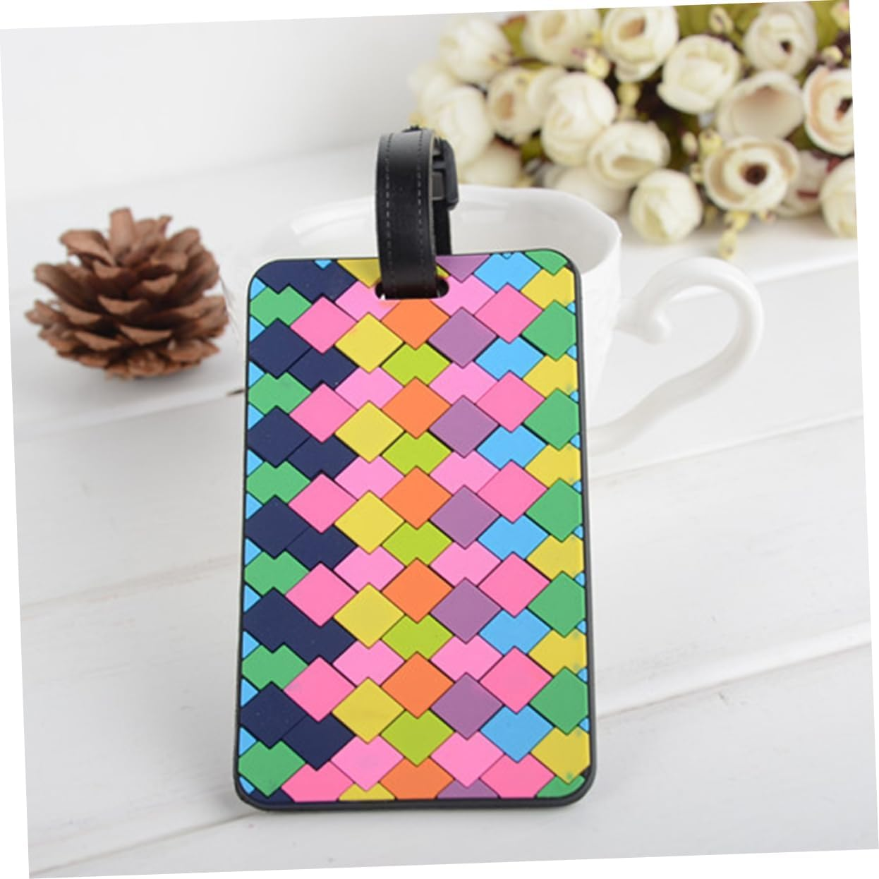 Amosfun 8Pcs Cute PVC Luggage Tags Id Korean Design for Baggage Tags and Travel Accessories image number 6